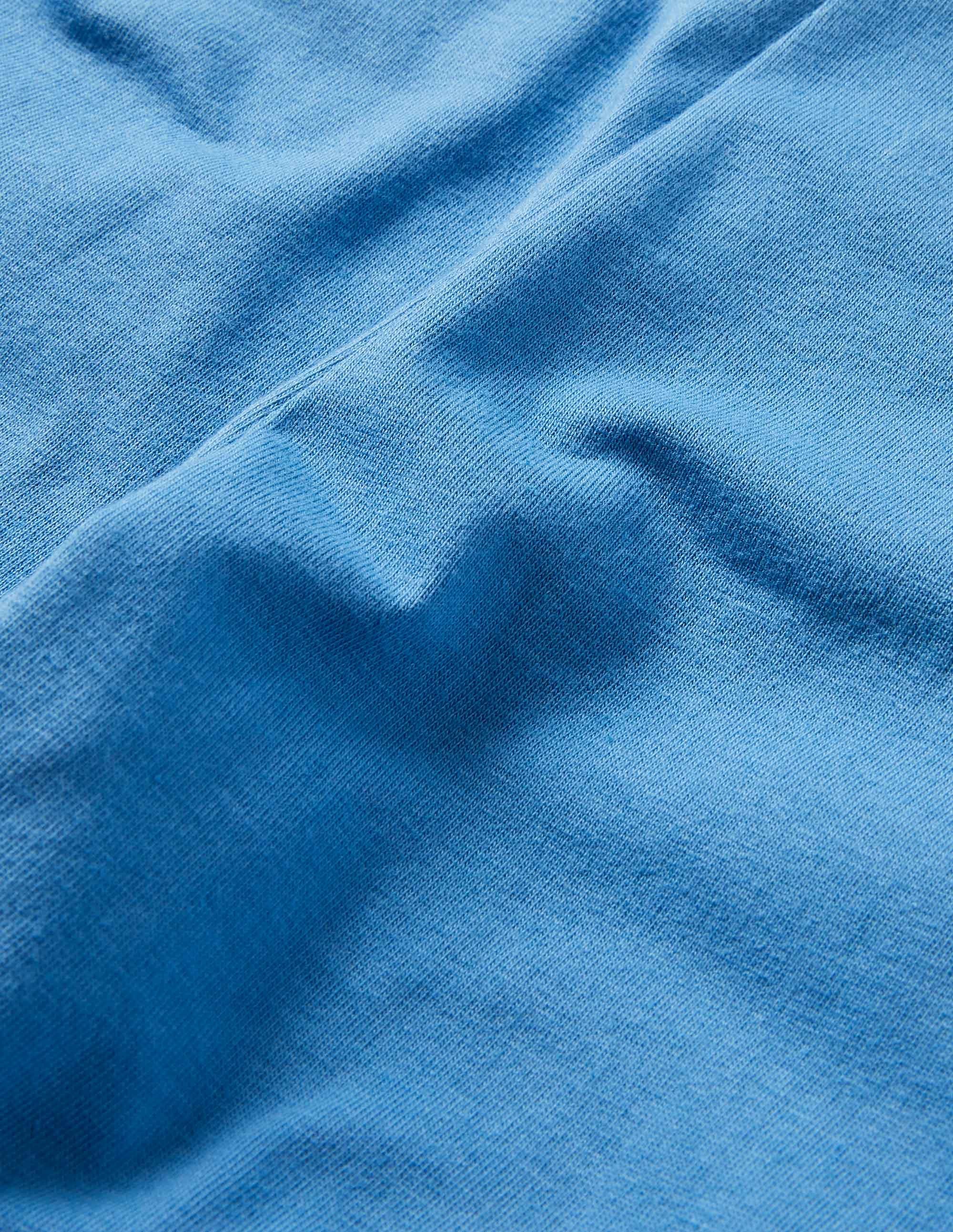 Kurz geschnittene einfarbige Leggings-Elisabethanisches Blau - Image 3