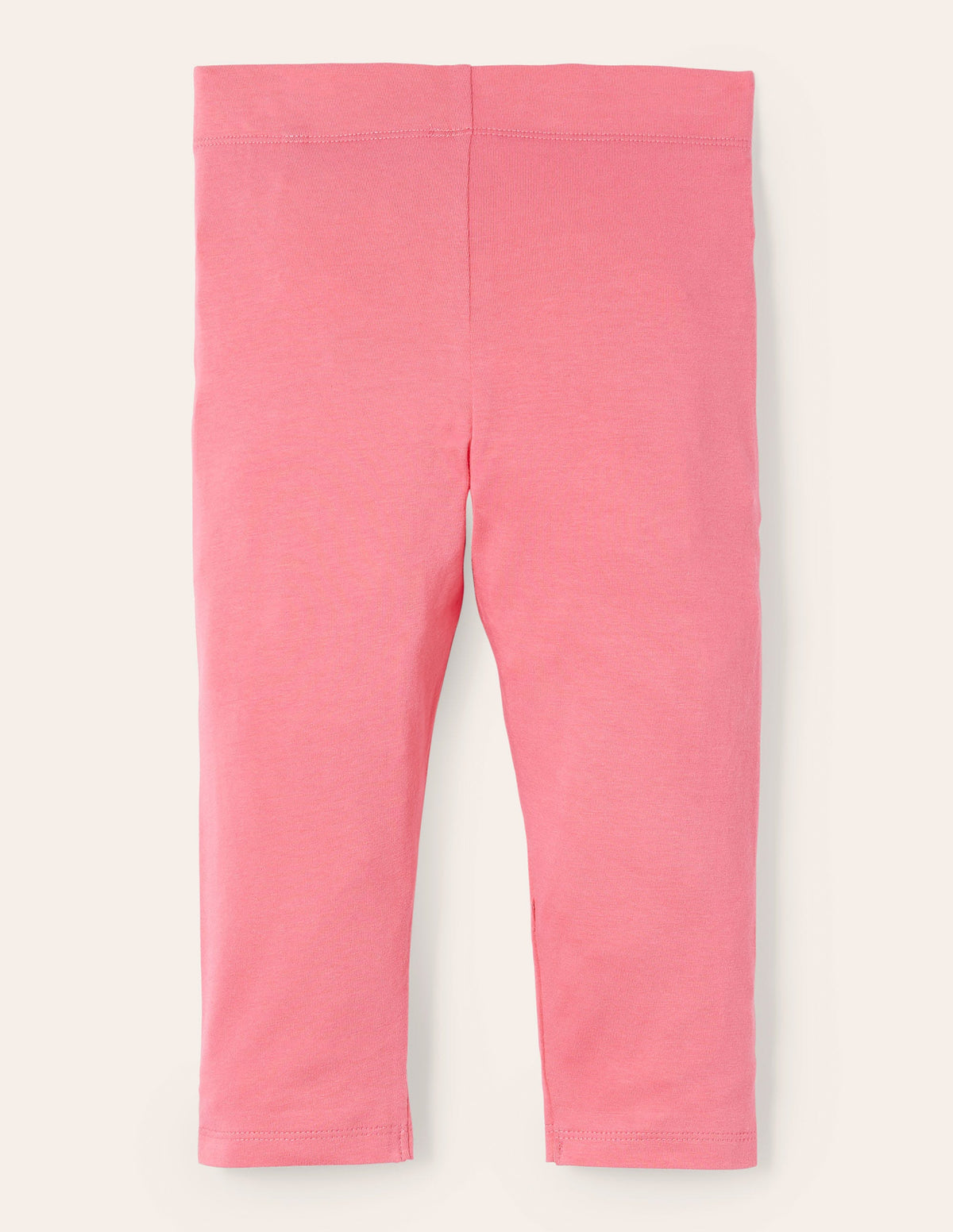 Kurz geschnittene einfarbige Leggings-Helles Pink-2