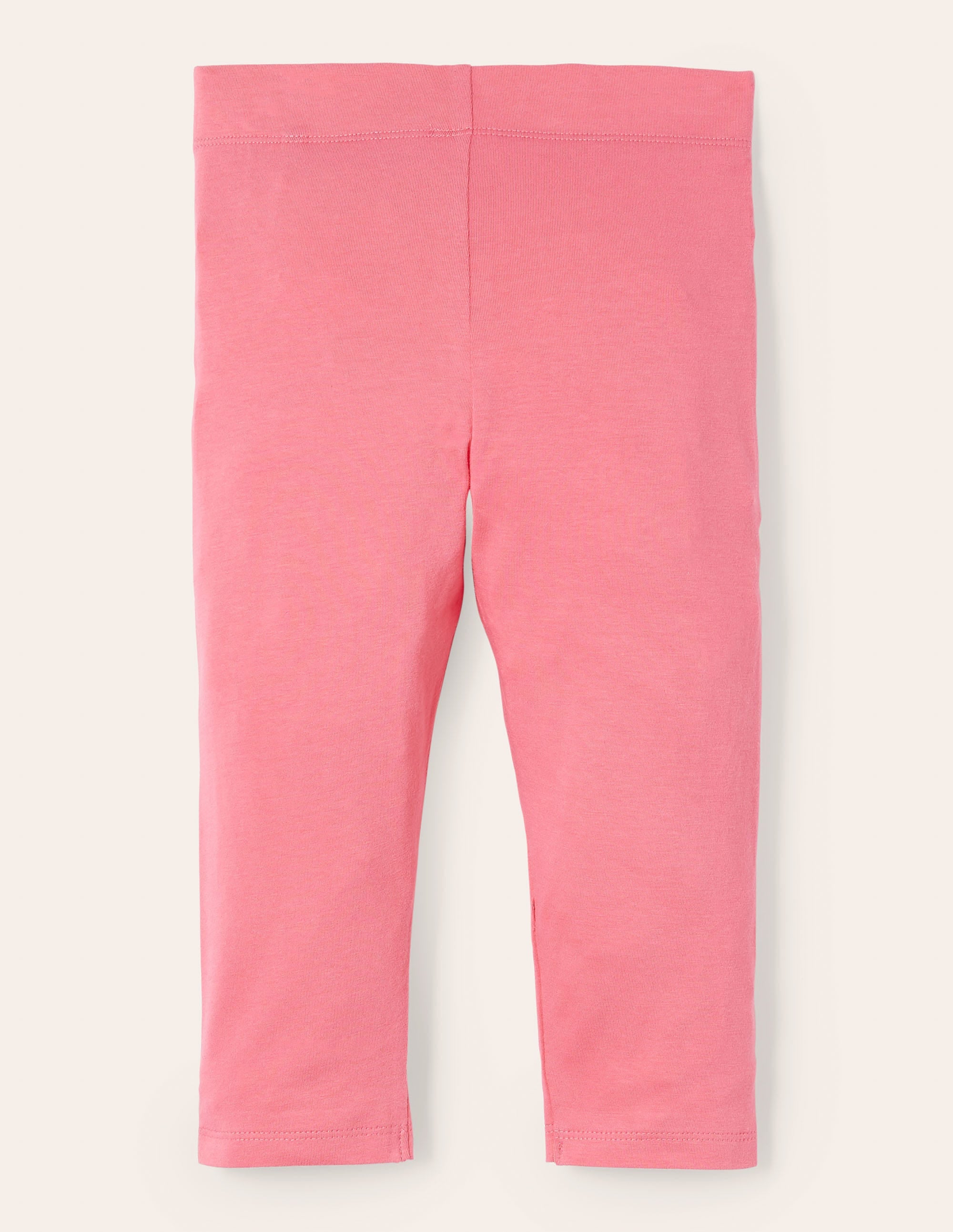 Kurz geschnittene einfarbige Leggings-Helles Pink - Image 2