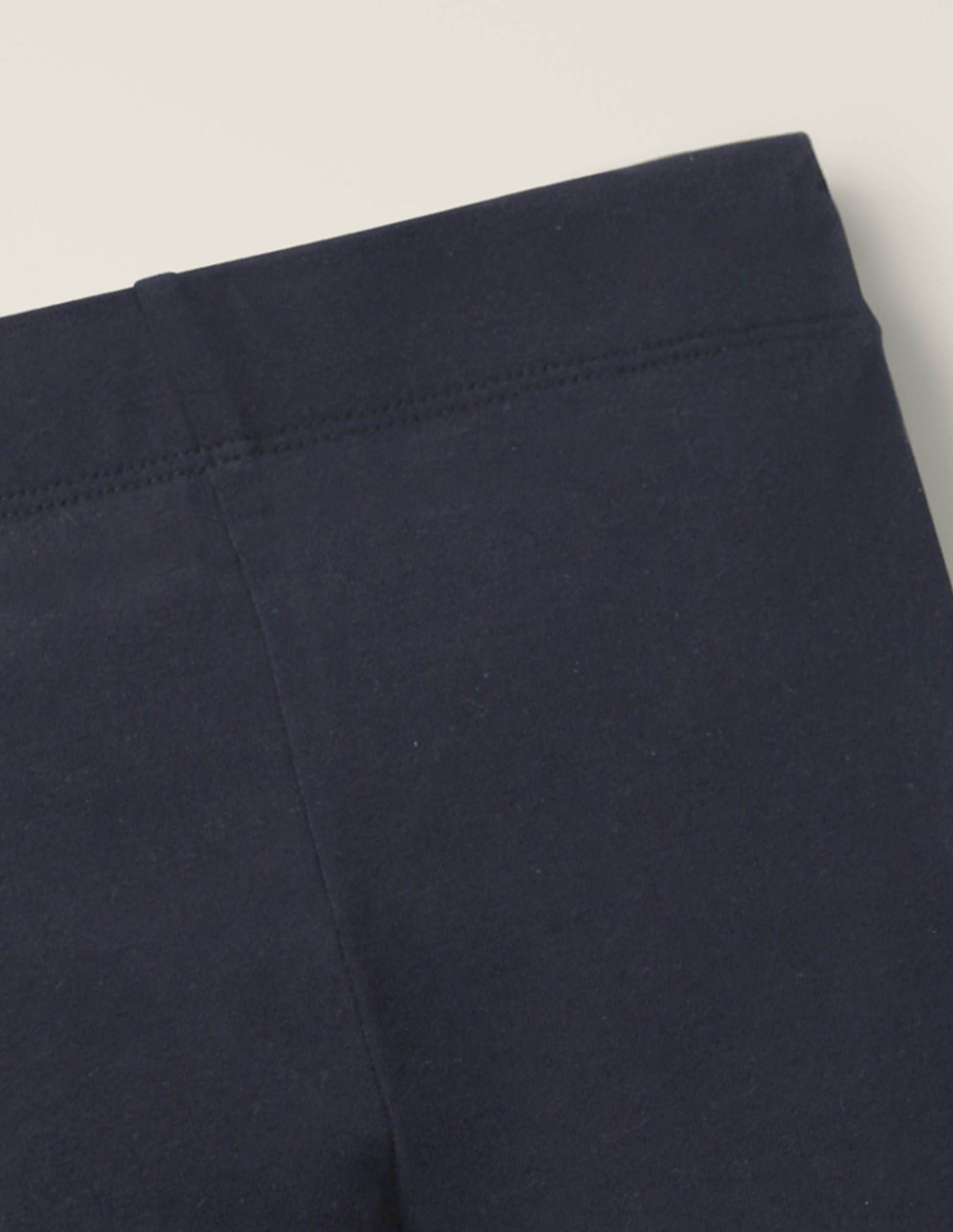 Kurz geschnittene einfarbige Leggings-Schuluniform-Navy-3