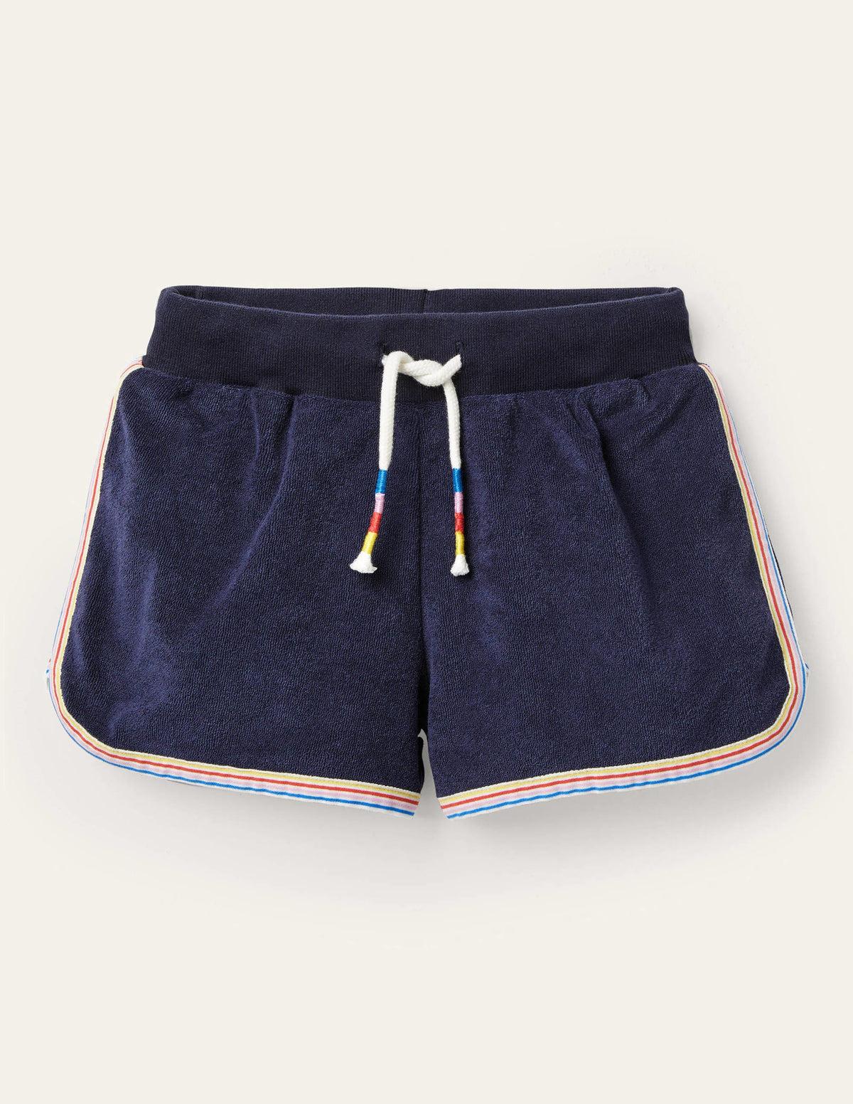 Retro Towelling Shorts-College Navy - Image 1