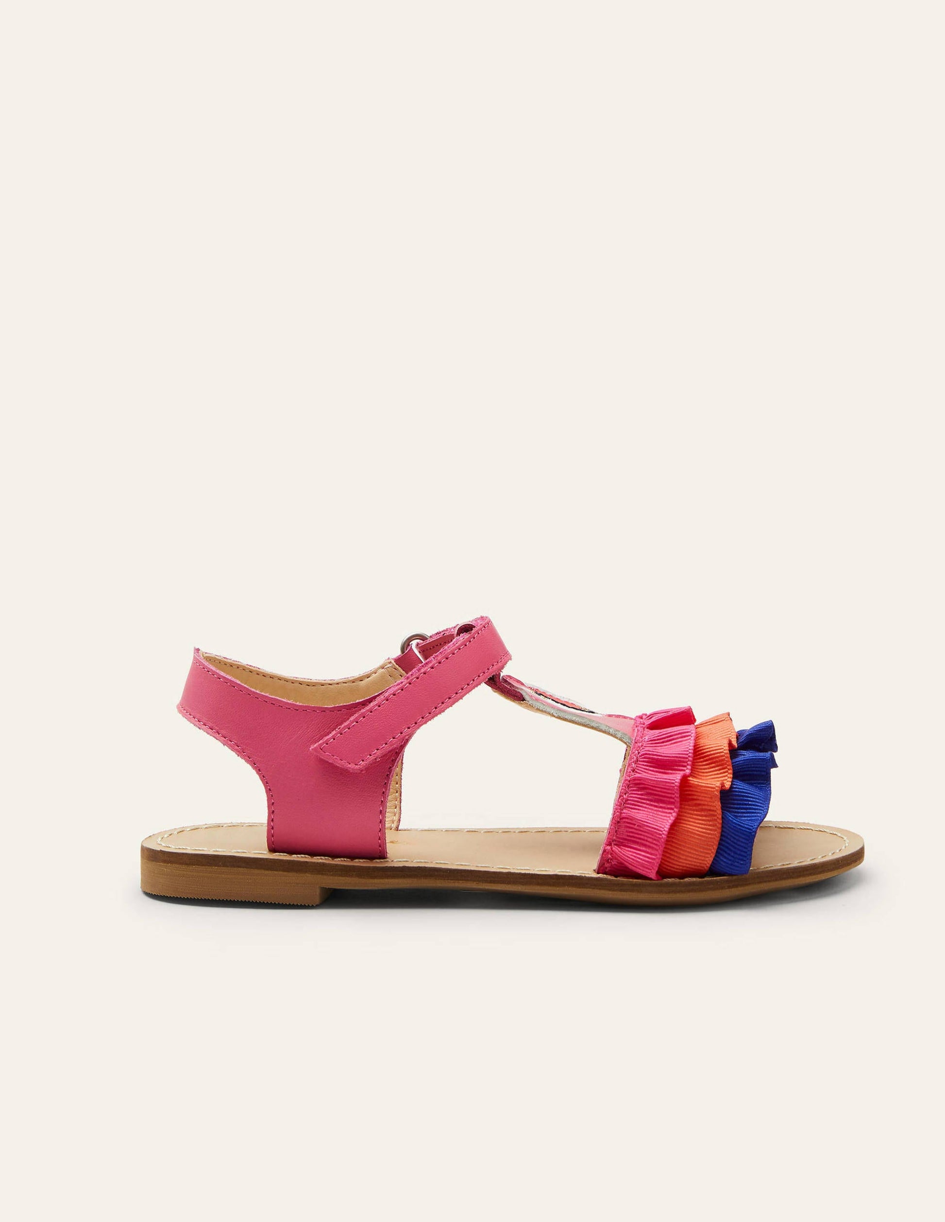 Originelle Ledersandalen-Bunt, Papagei-3