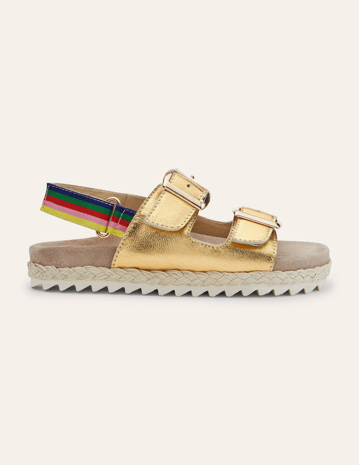 Espadrille-Sandalen-Gold, Regenbogen - Image 2