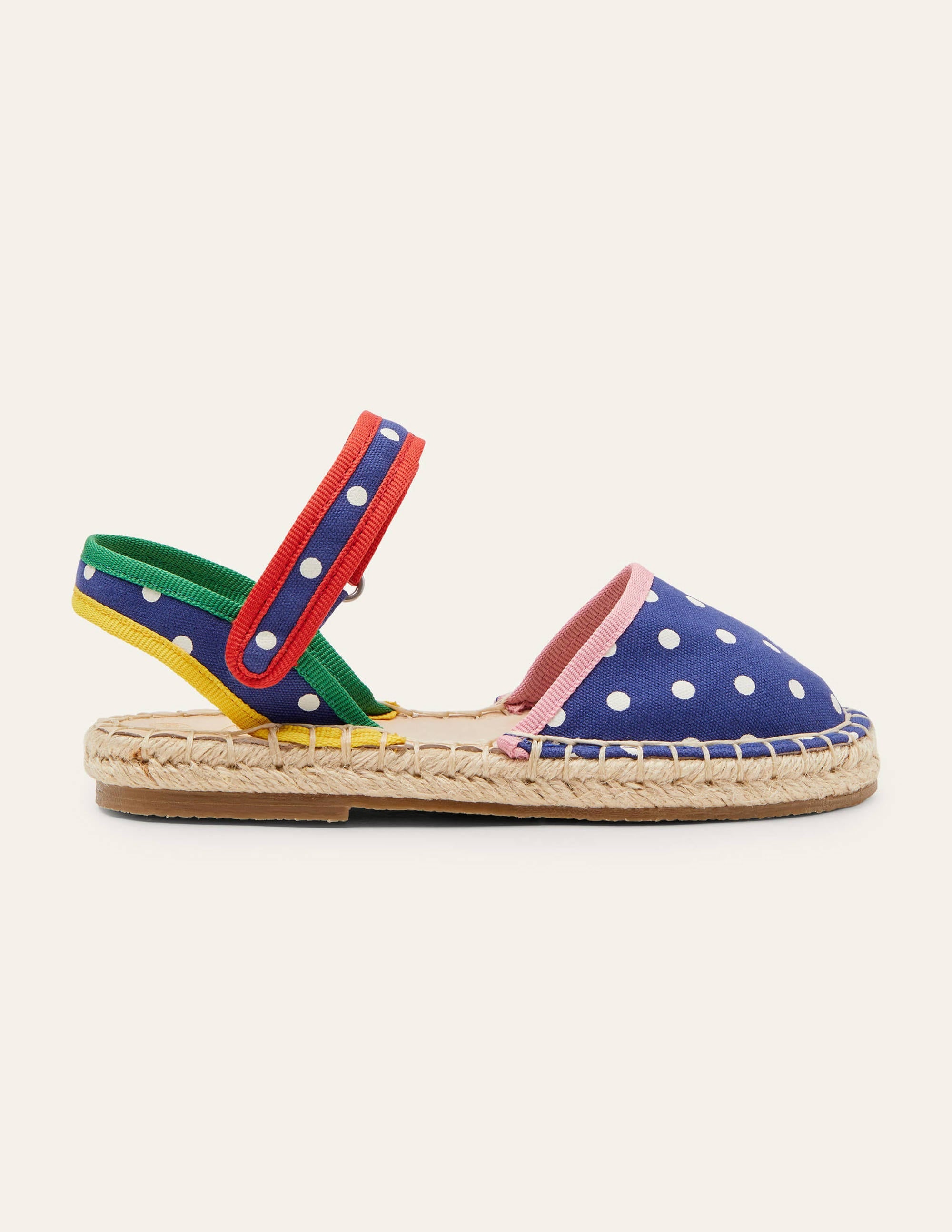 Espadrilles-Schuluniform-Navy, Getupft - Image 2