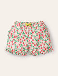 Short à ourlet volanté-Motif Strawberry Ditsy rose boto