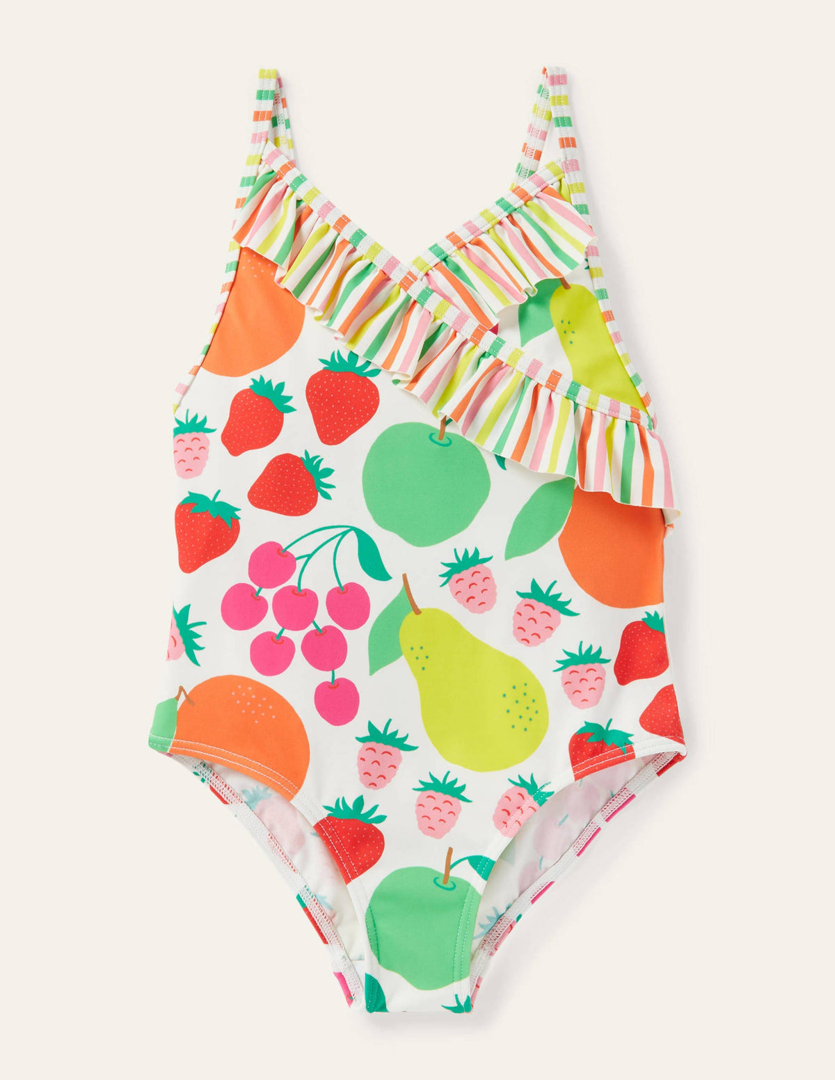 Wrap Front Swimsuit-Multi Tutti Fruitti - Image 1