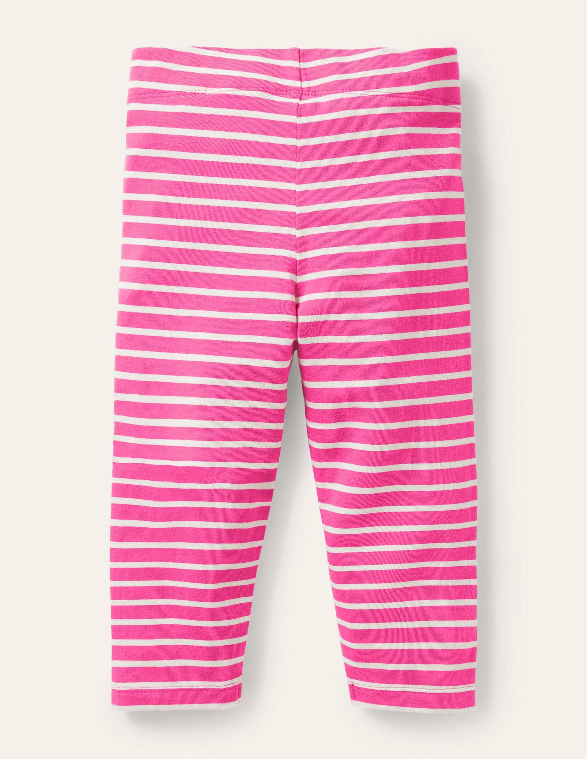 Legging court fun-Rose festif/ivoire-2