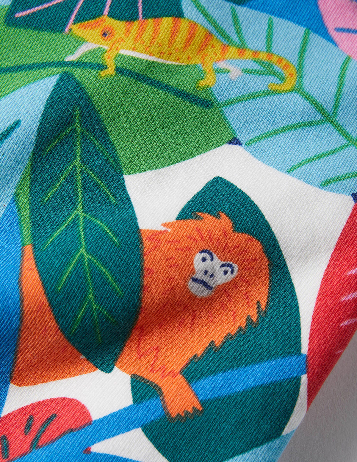 DO NOT USE Legging court fun-Motif jungle menacée multi - Image 3