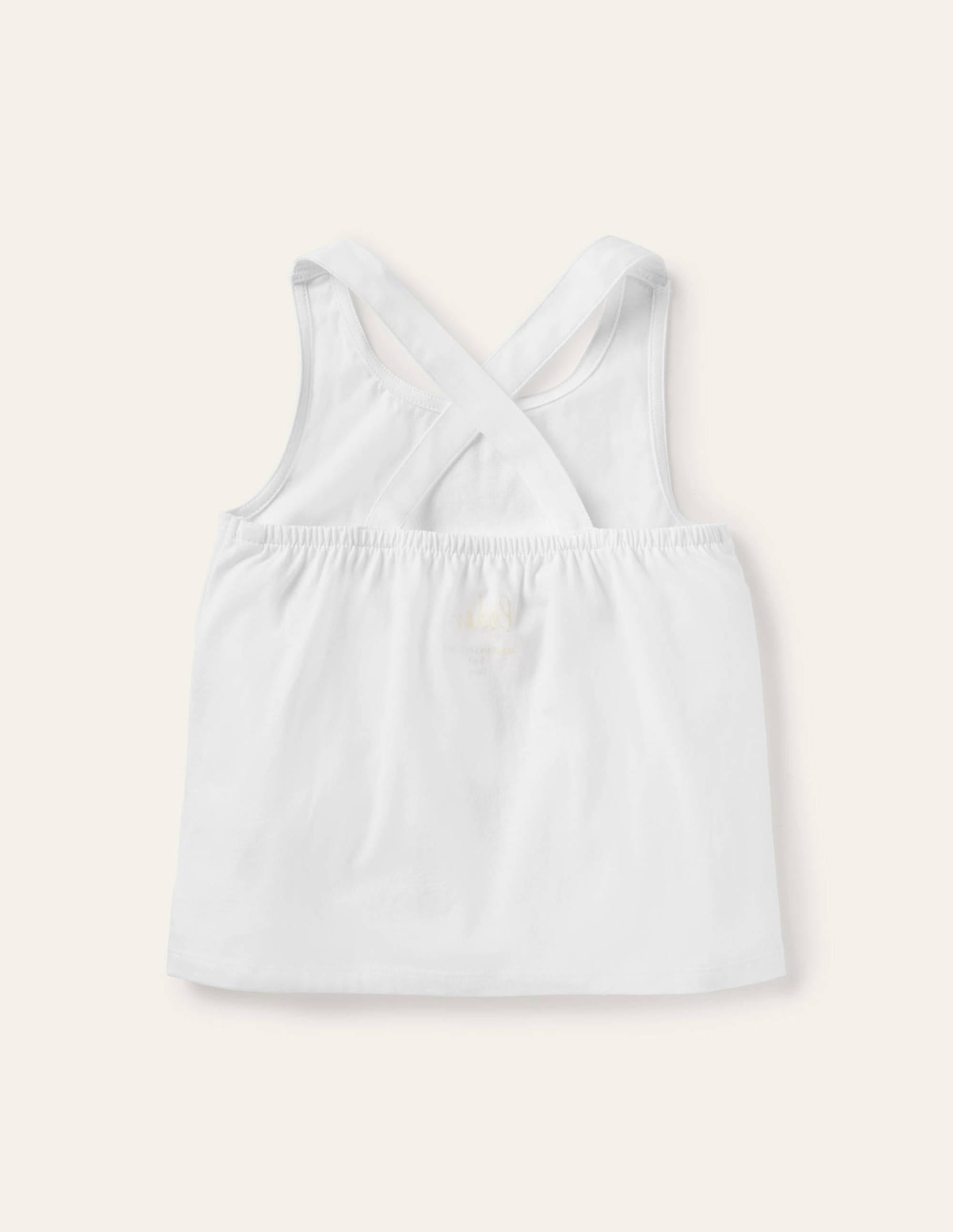 Débardeur croisé dans le dos-Blanc - Image 2
