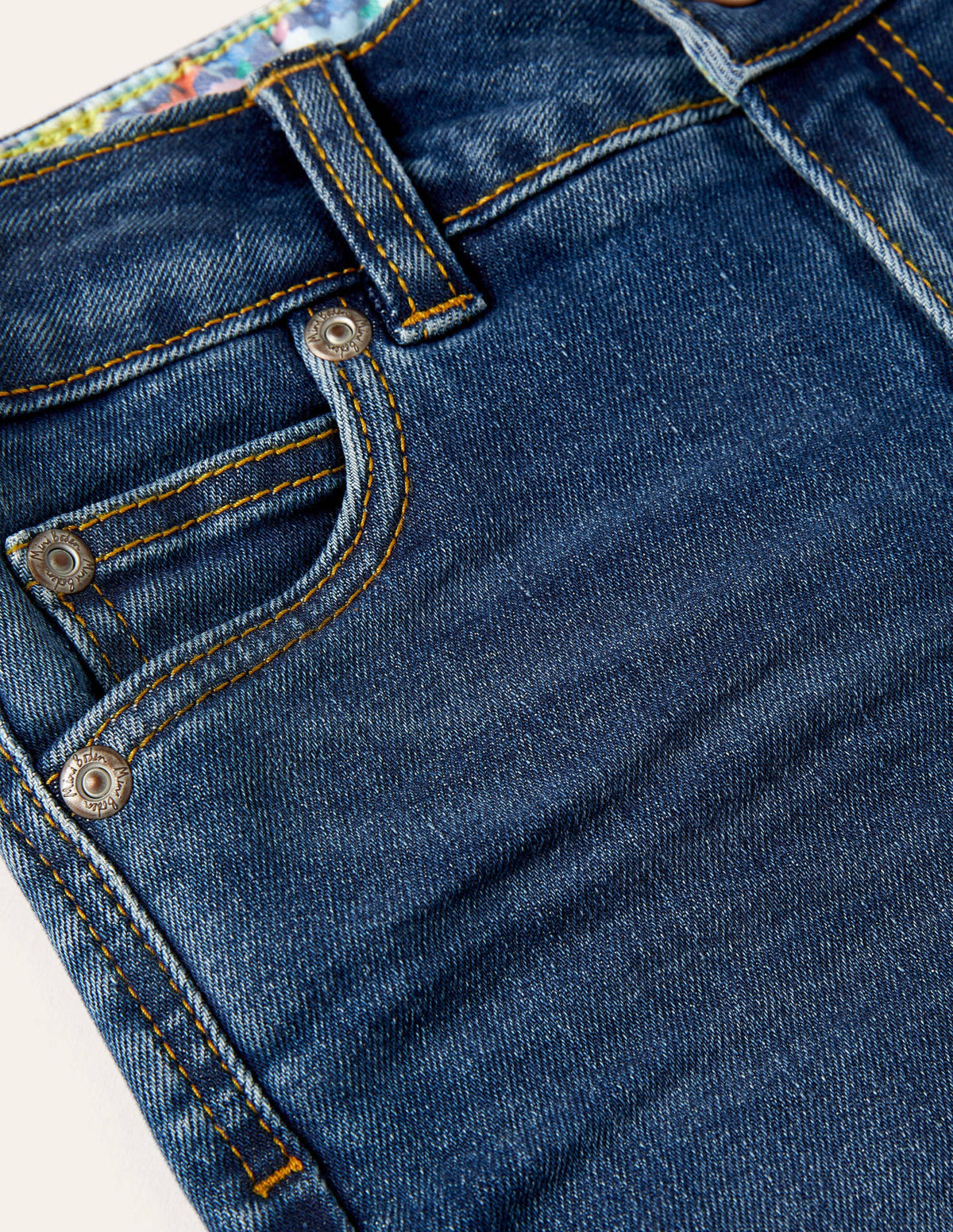 Lange Denim-Shorts-Mittleres Vintageblau - Image 3