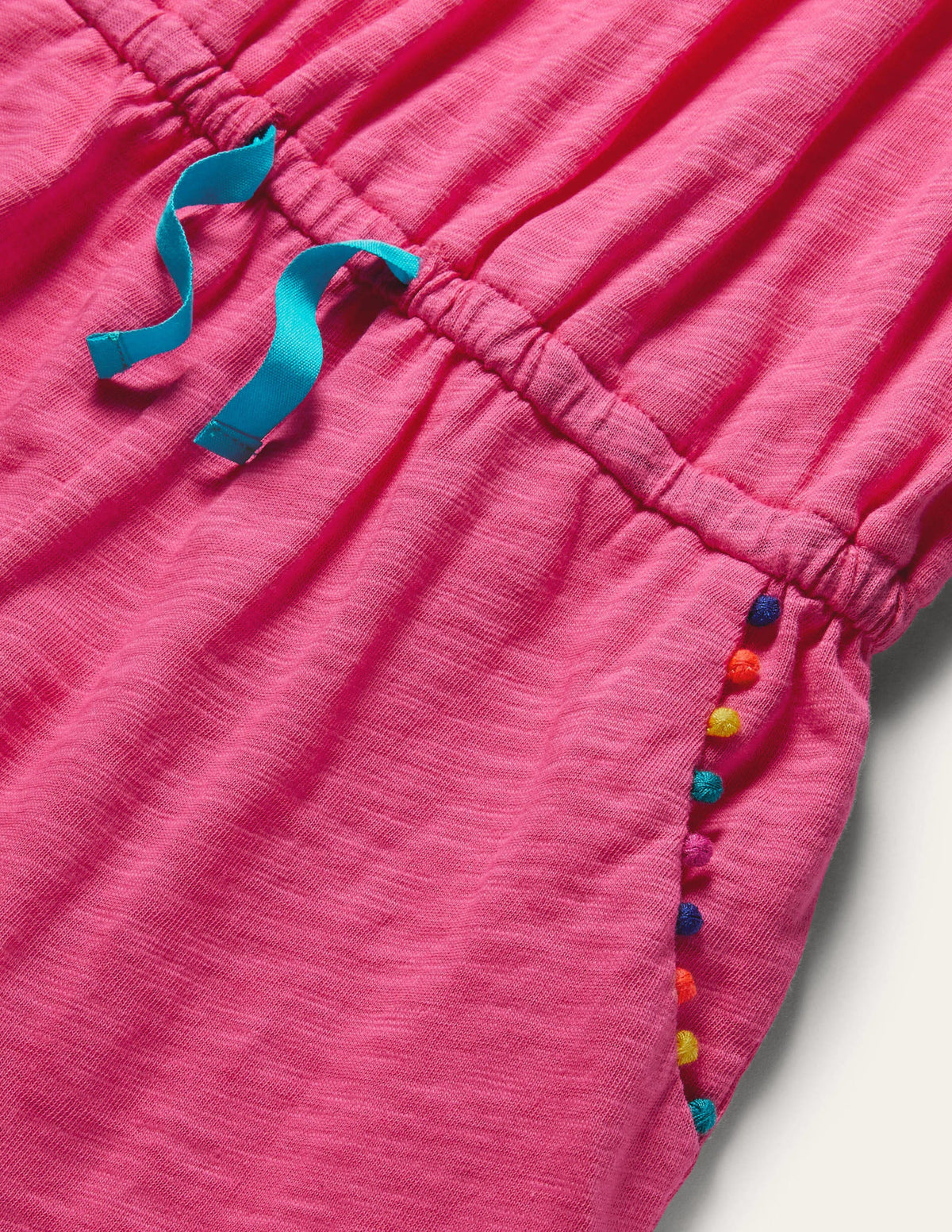 Charlie Jersey-Einteiler mit Bommeln-Helles Pink-3