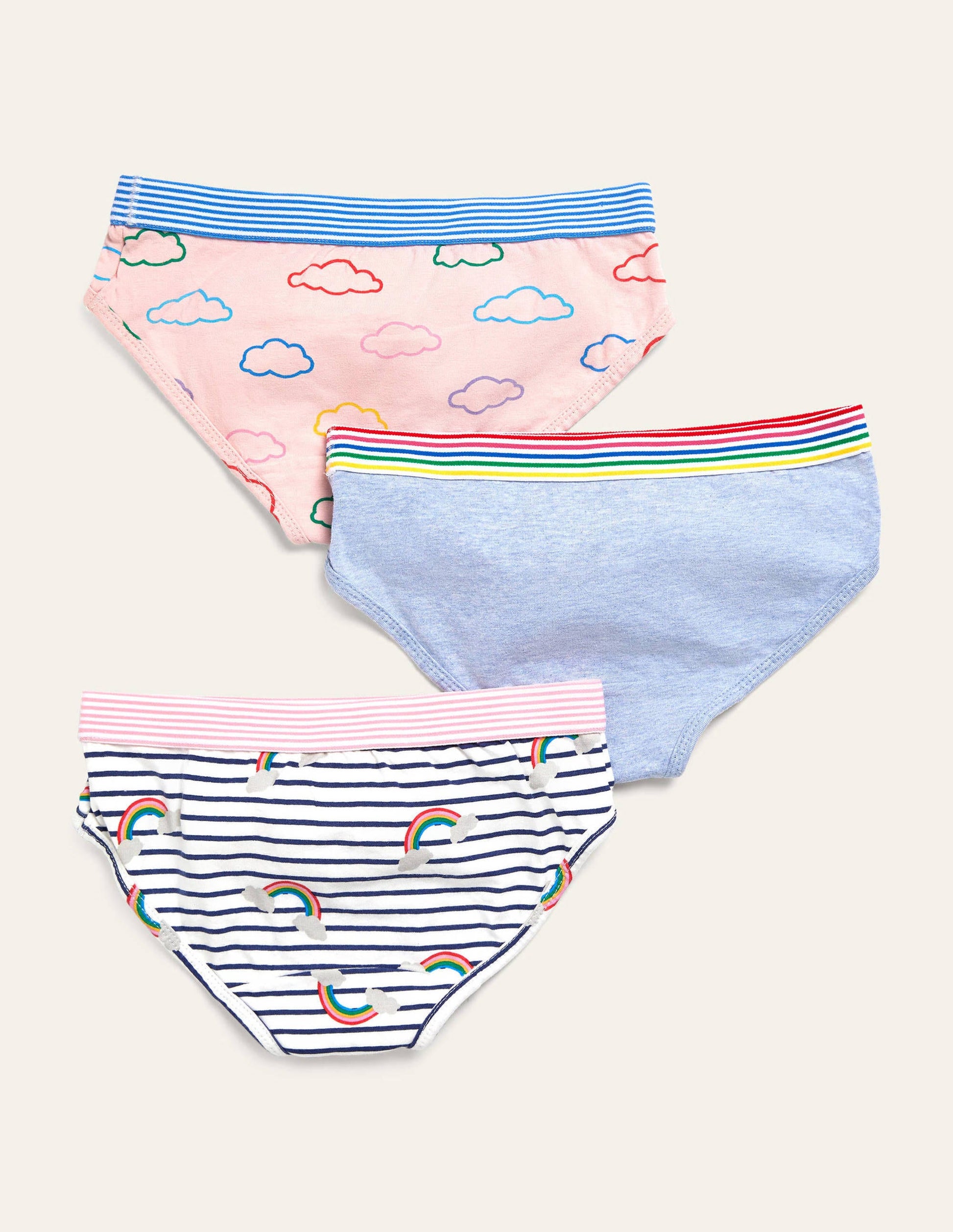 Unterhosen im 3er-Pack-Regenbogen/Wolken-2