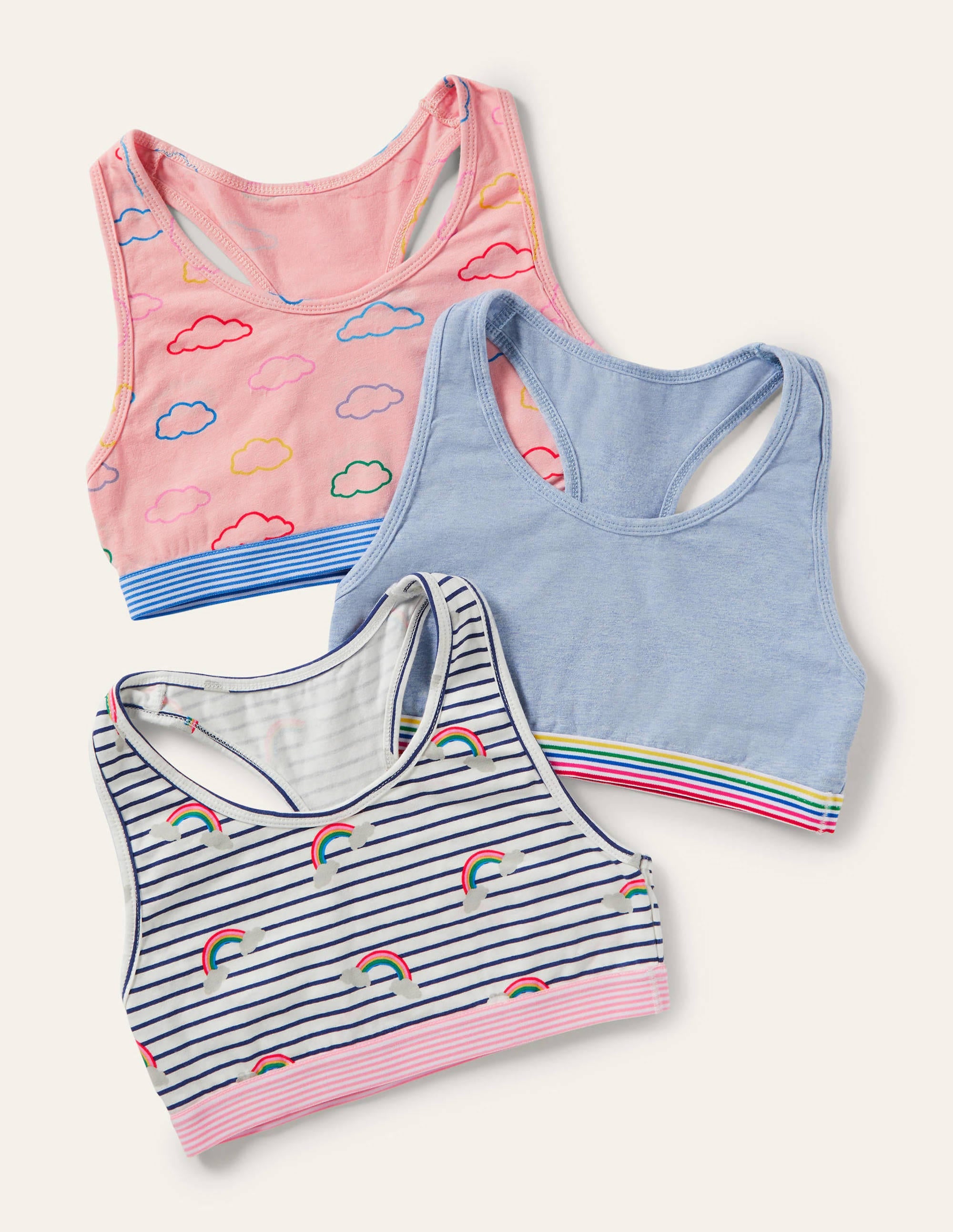 Sportliches Bustier-Regenbogen/Wolken - Image 1