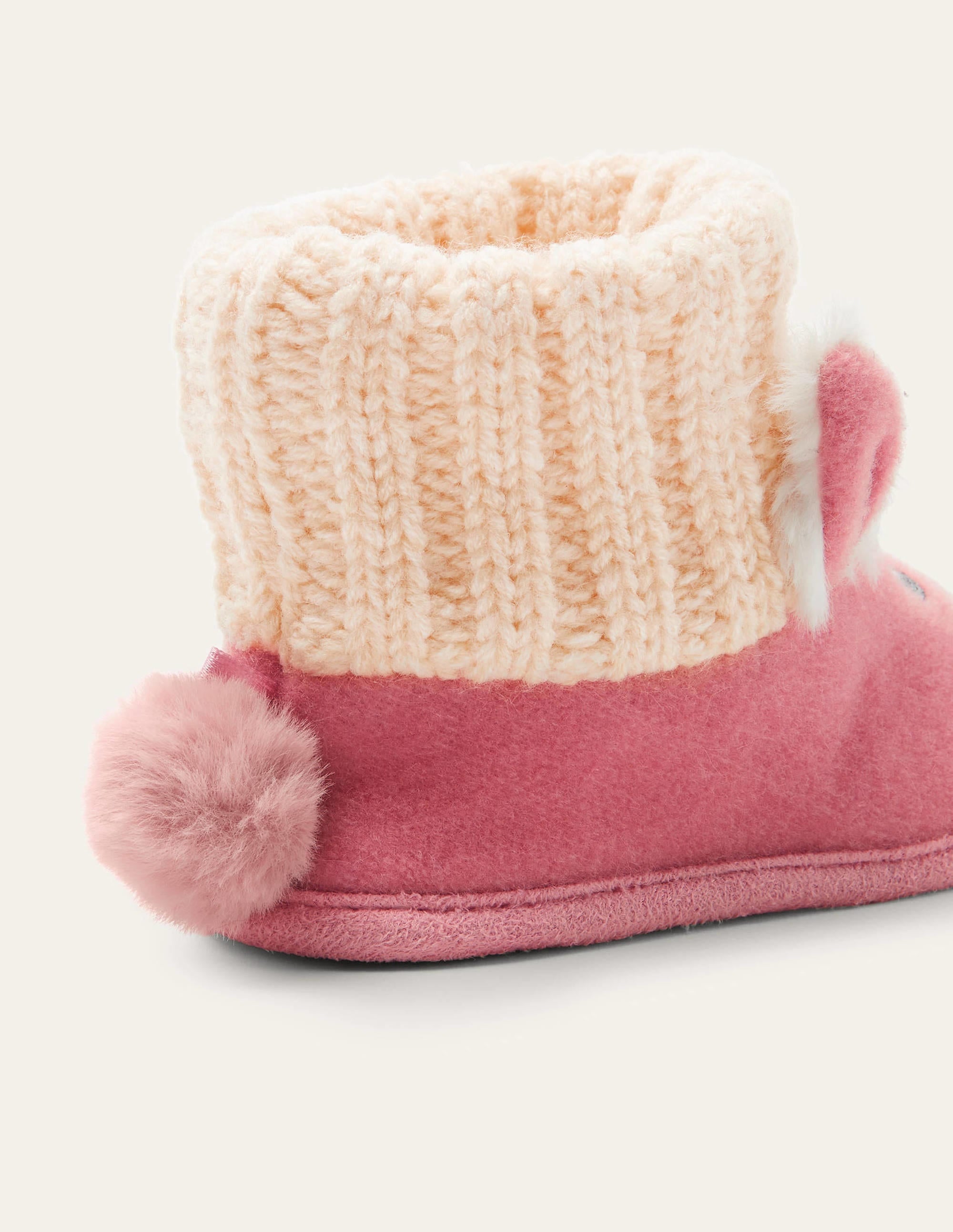 Gestrickte Häschen-Hausschuhstiefel-Delfinrosa - Image 2
