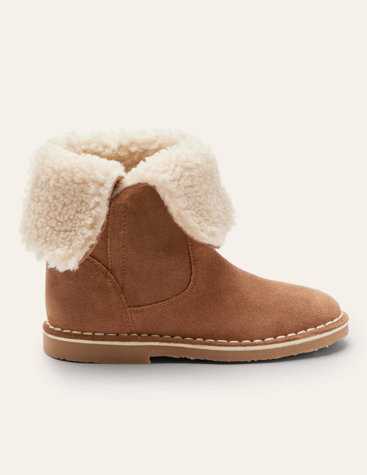 Cosy Suede Boots-Tan Brown - Image 2