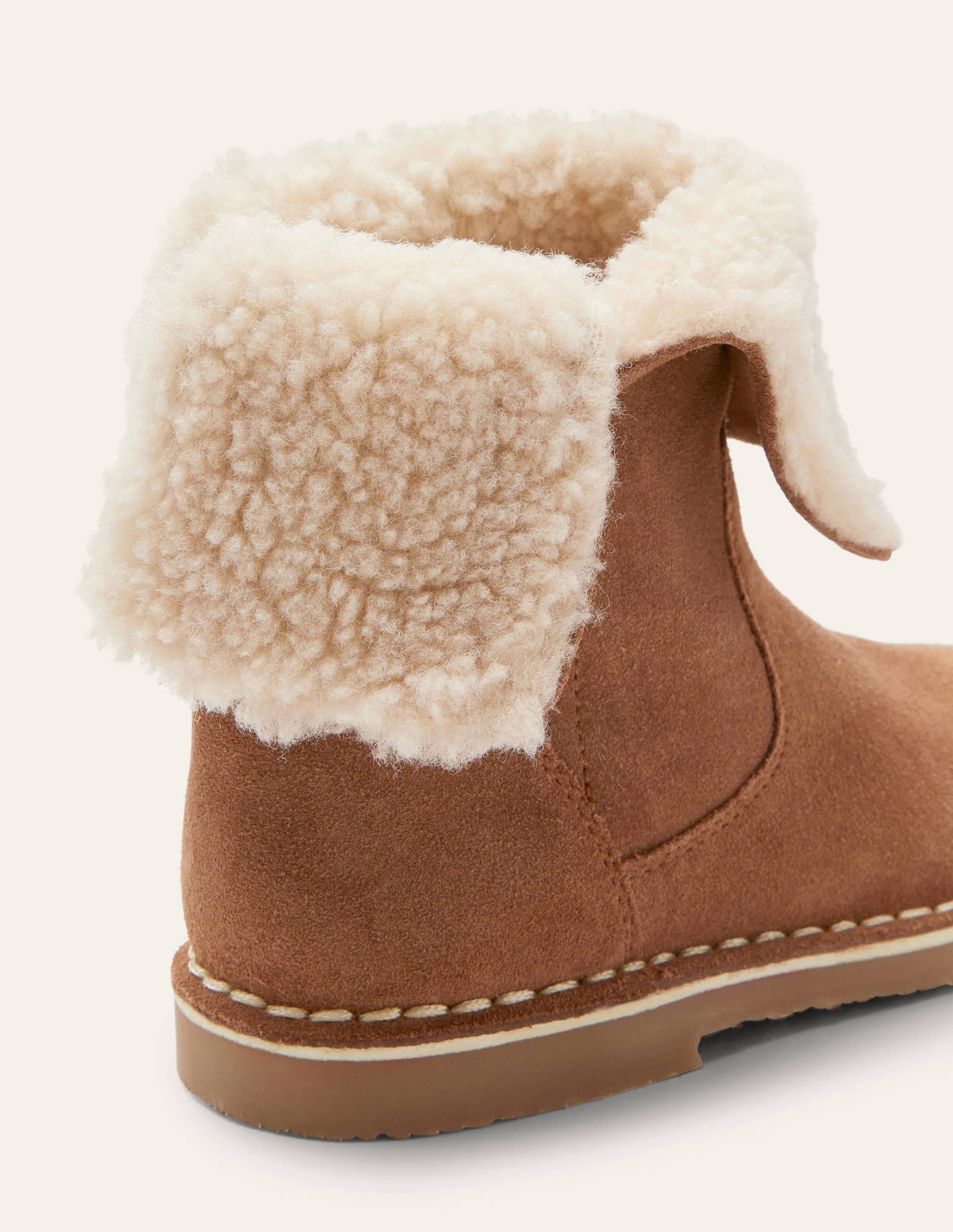 Cosy Suede Boots-Tan Brown - Image 3