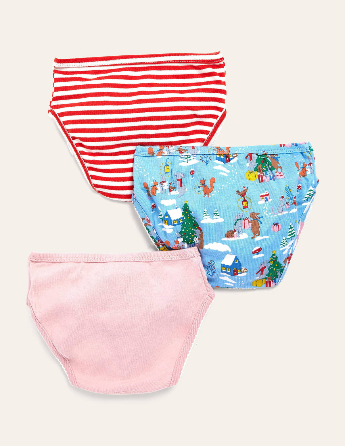 Weihnachtliche Slips im 3er-Pack-Waldweihnachten-2