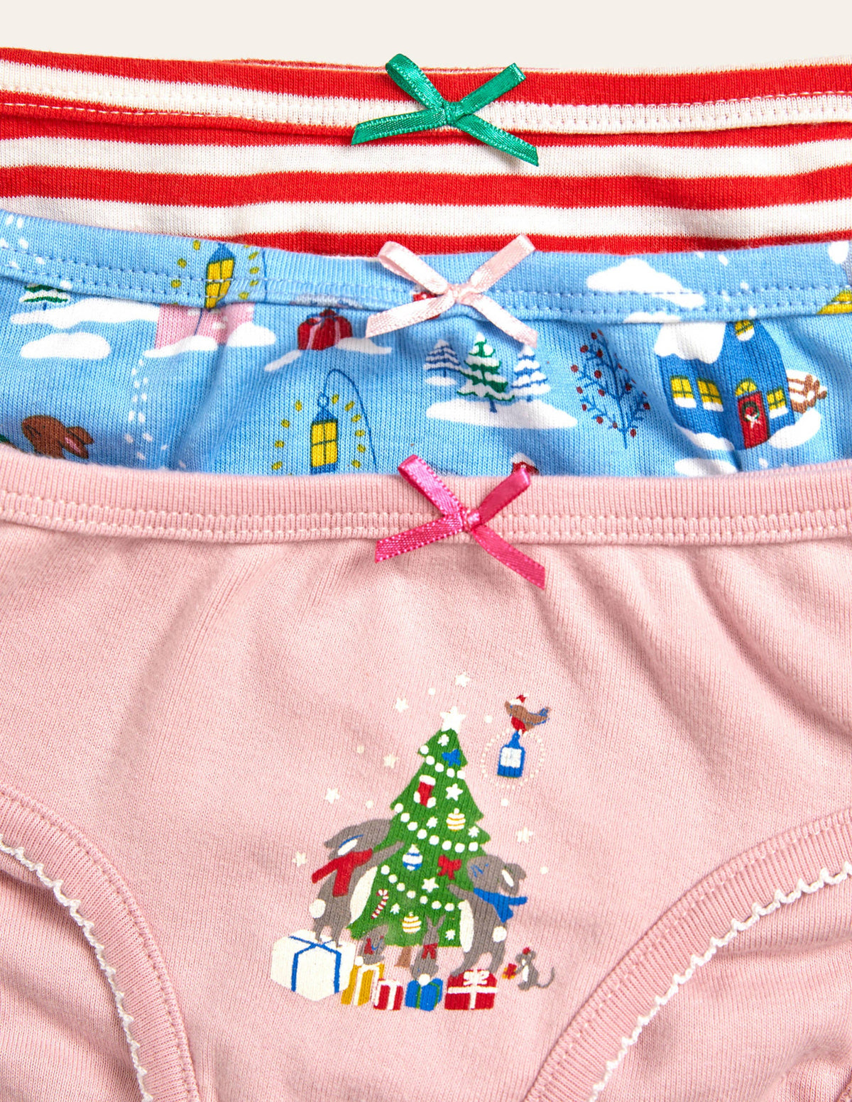Weihnachtliche Slips im 3er-Pack-Waldweihnachten-3