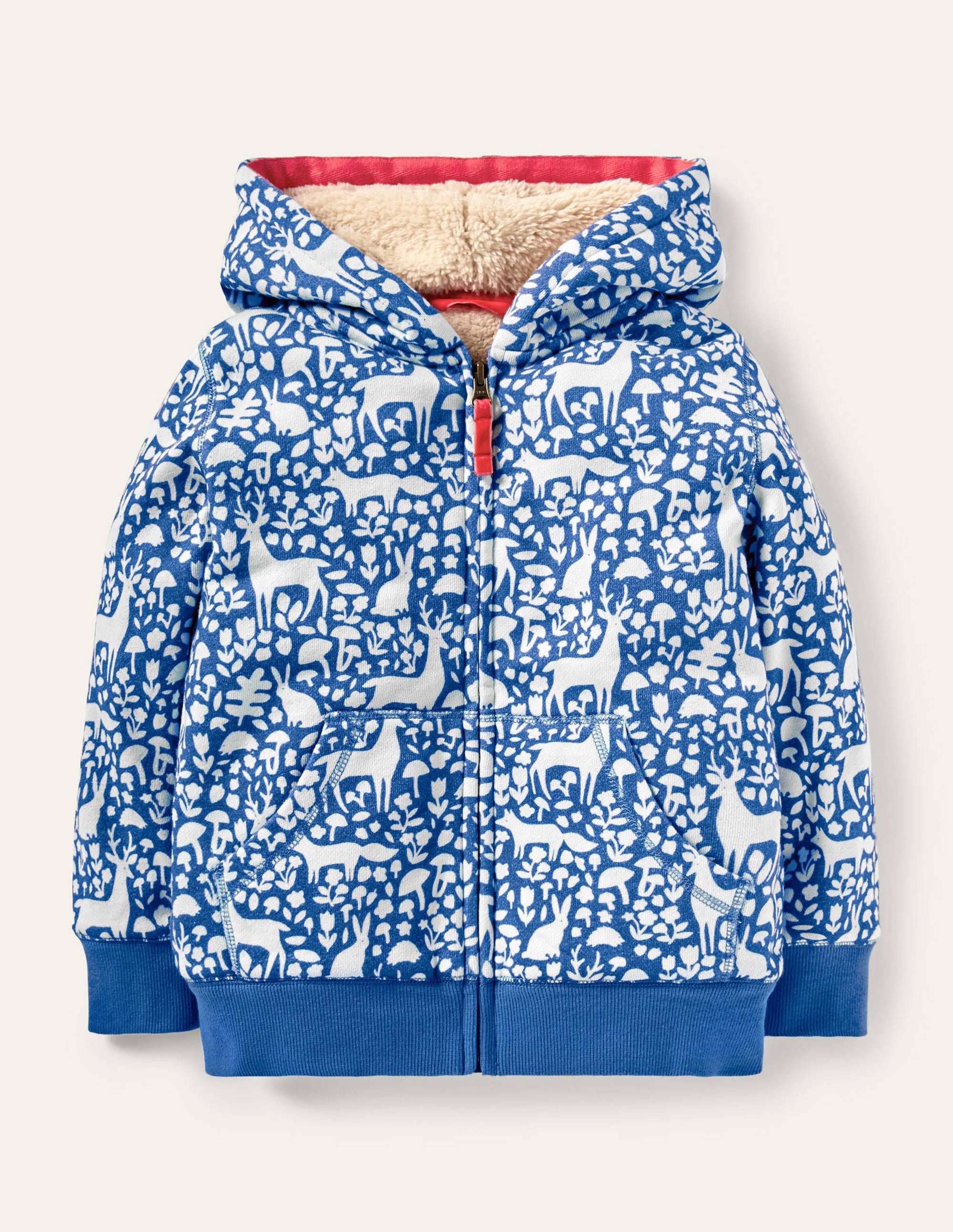 Sweat à capuche à doublure douillette-Bois bleu élisabéthain - Image 1