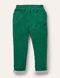 Gefütterte Cordhose zum Hineinschlüpfen-Waldgrün