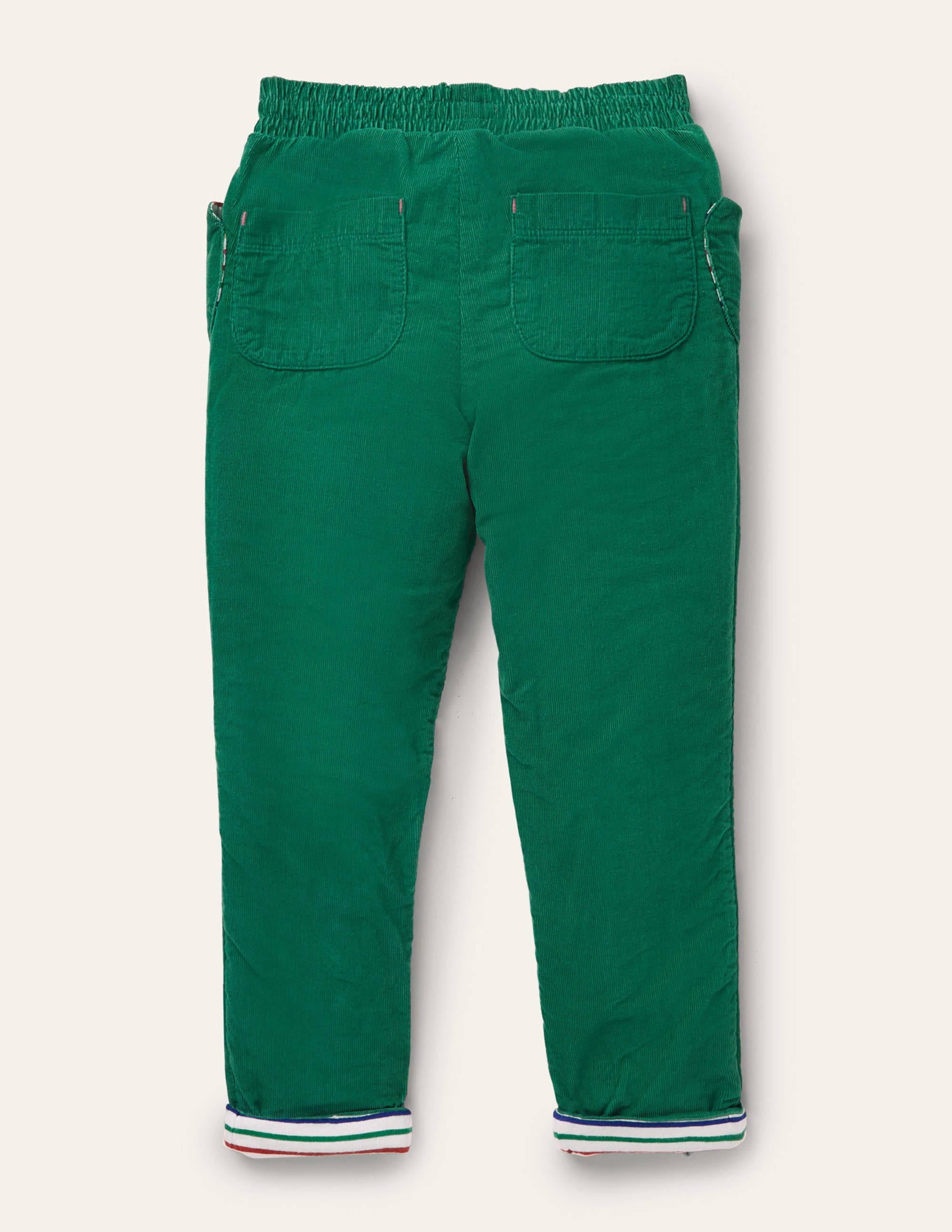 Gefütterte Cordhose zum Hineinschlüpfen-Waldgrün - Image 2