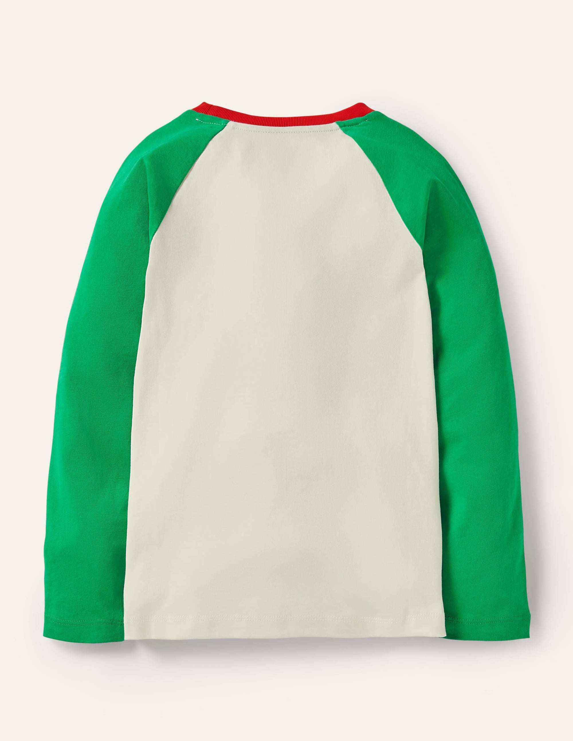 Festliches gemustertes Raglan-Shirt-Grün, Pawsome Christmas - Image 2