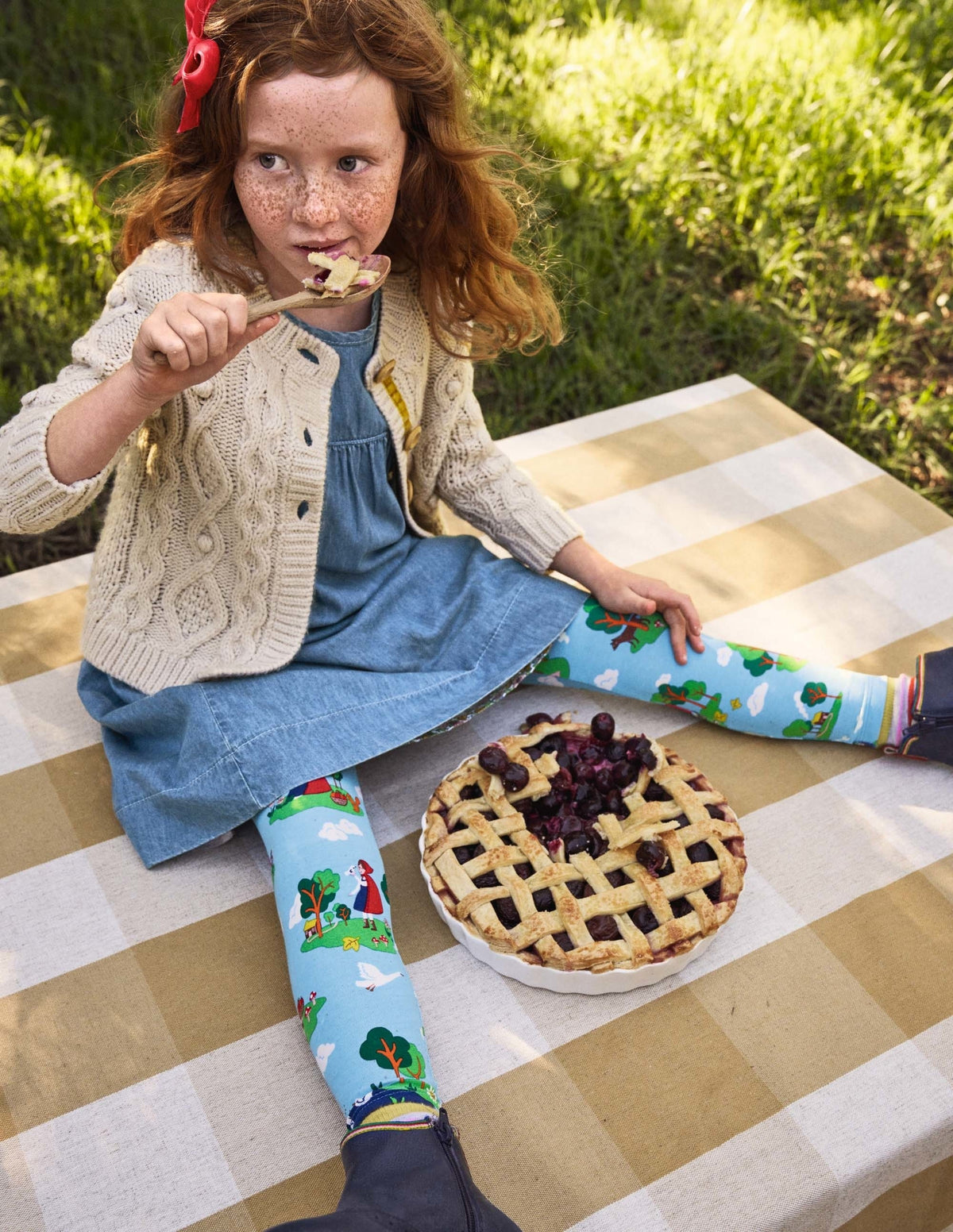 Fröhliche Leggings-Surfbrett-Blau, Rotkäppchen-4