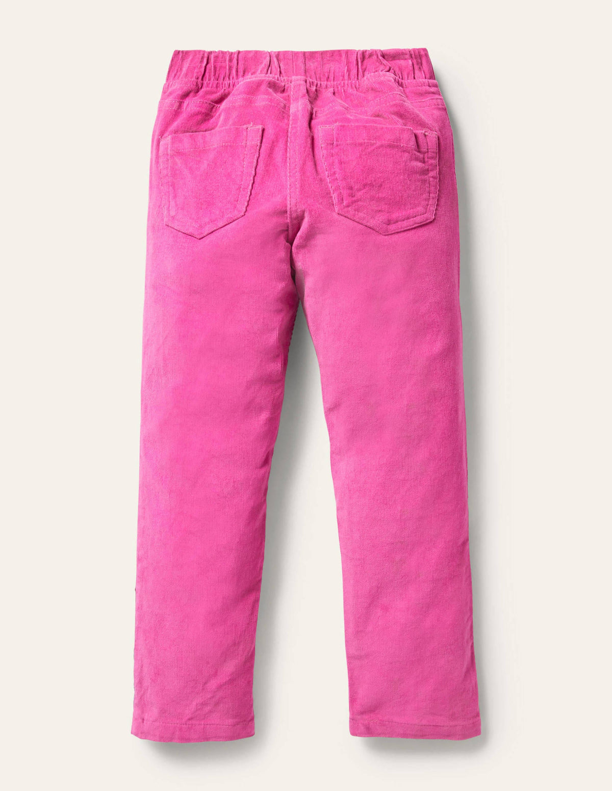 Cord-Leggings mit Applikation-Rosarot-2