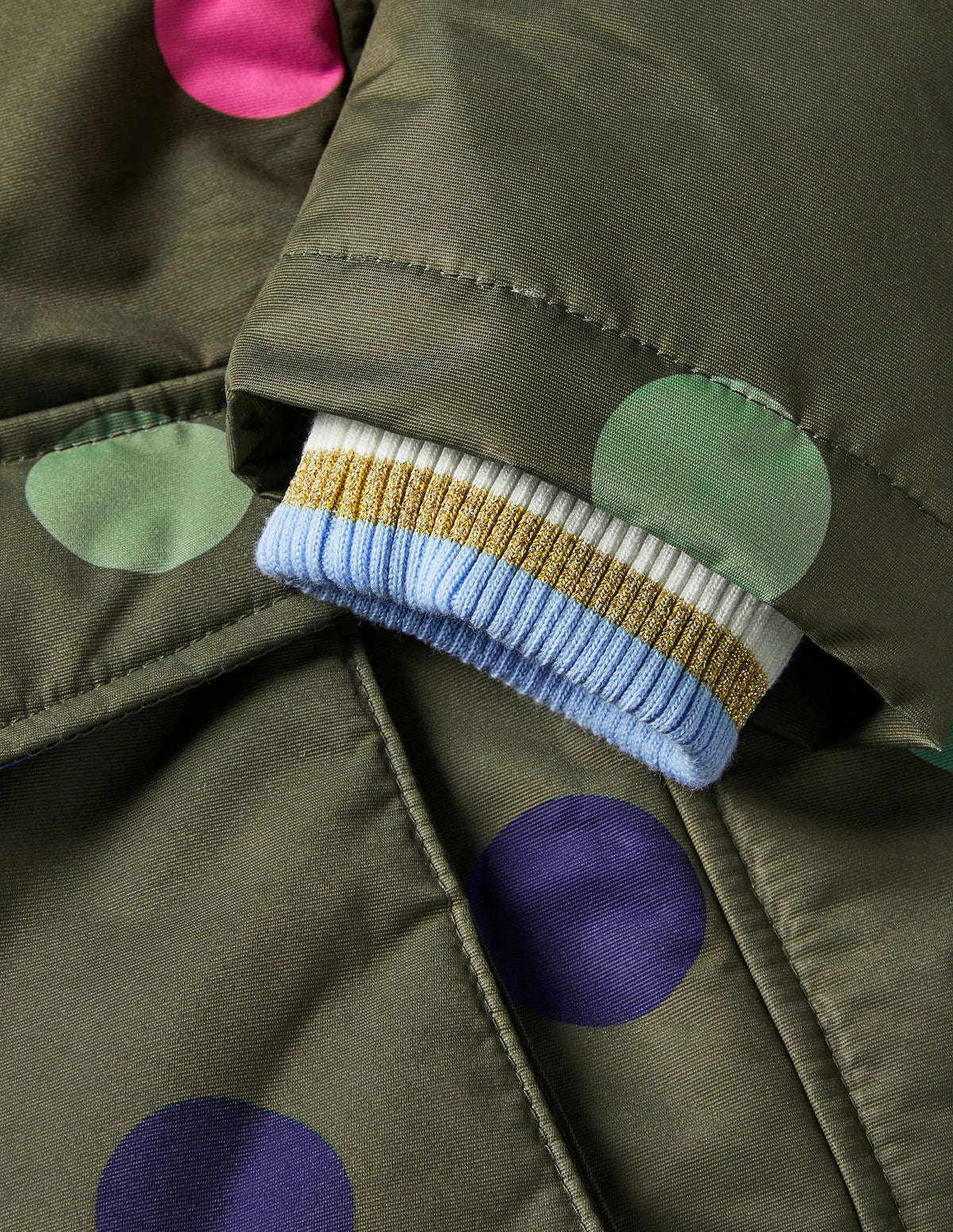 Gemütlicher wasserdichter Mantel-Khaki/Bunt, Getupft - Image 3