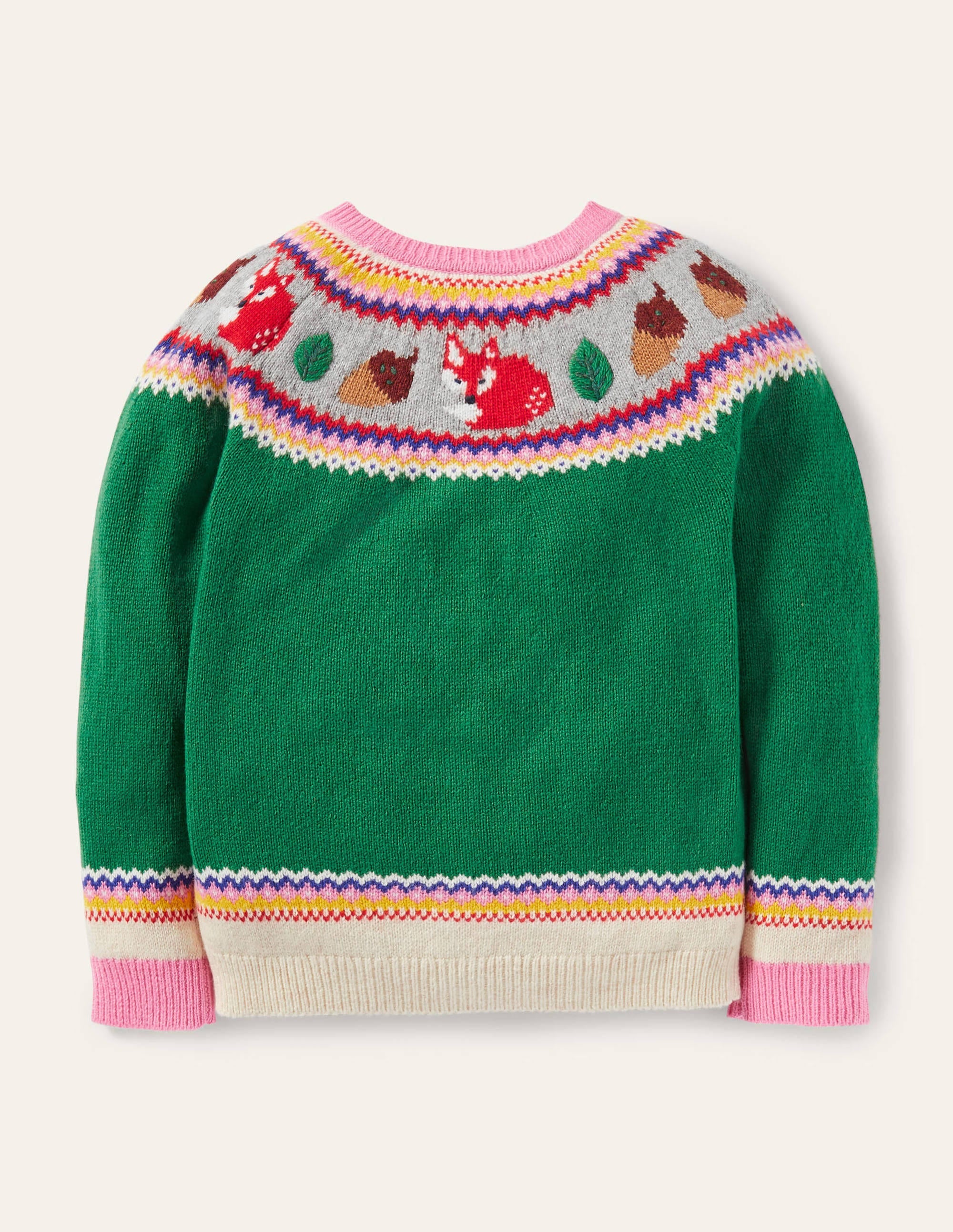 Gemütlicher Fair-Isle-Cardigan-Schottengrün, Wald - Image 2