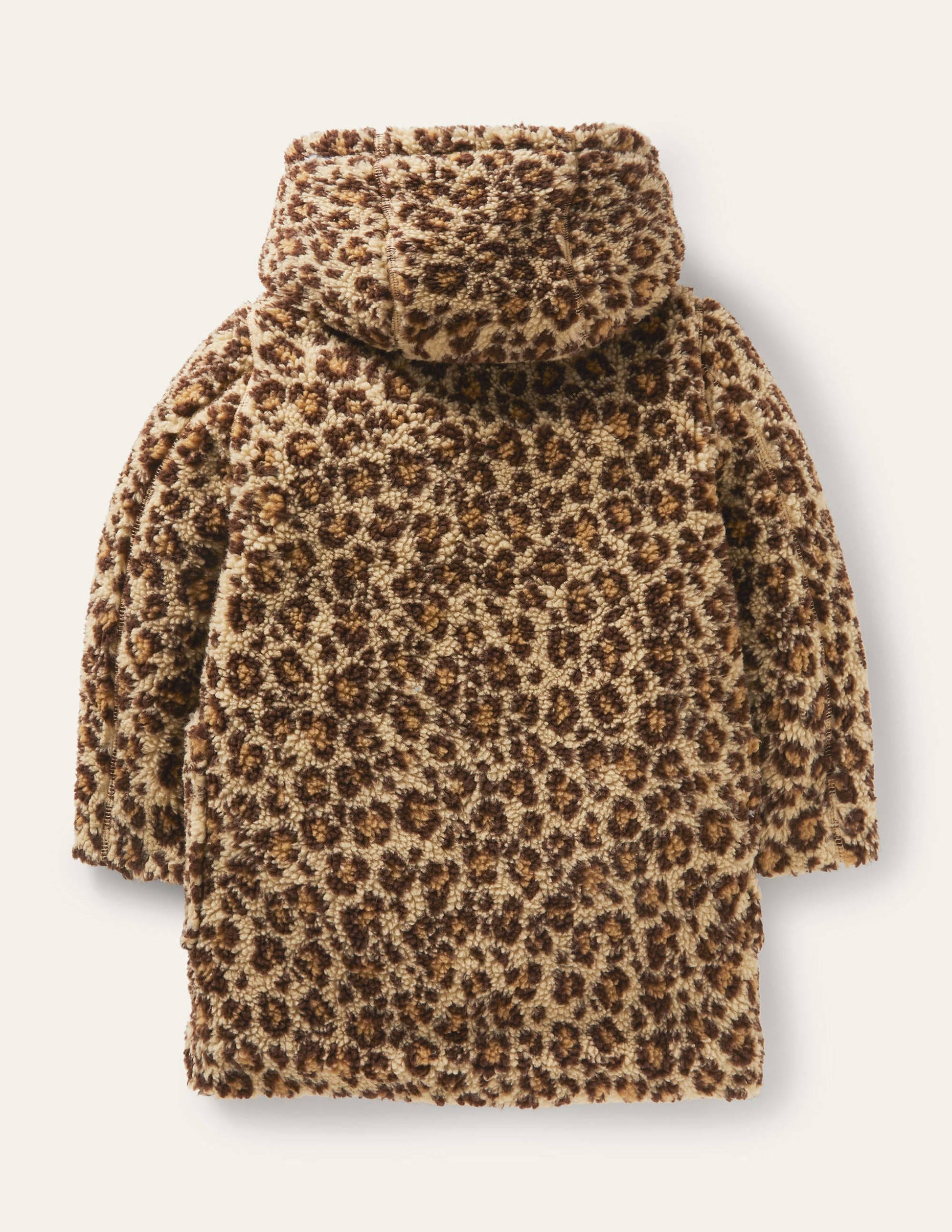 Duffle-coat cosy en borg-Imprimé léopard-2