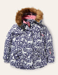 Wasserdichte Allwetterjacke-Navy, Wald