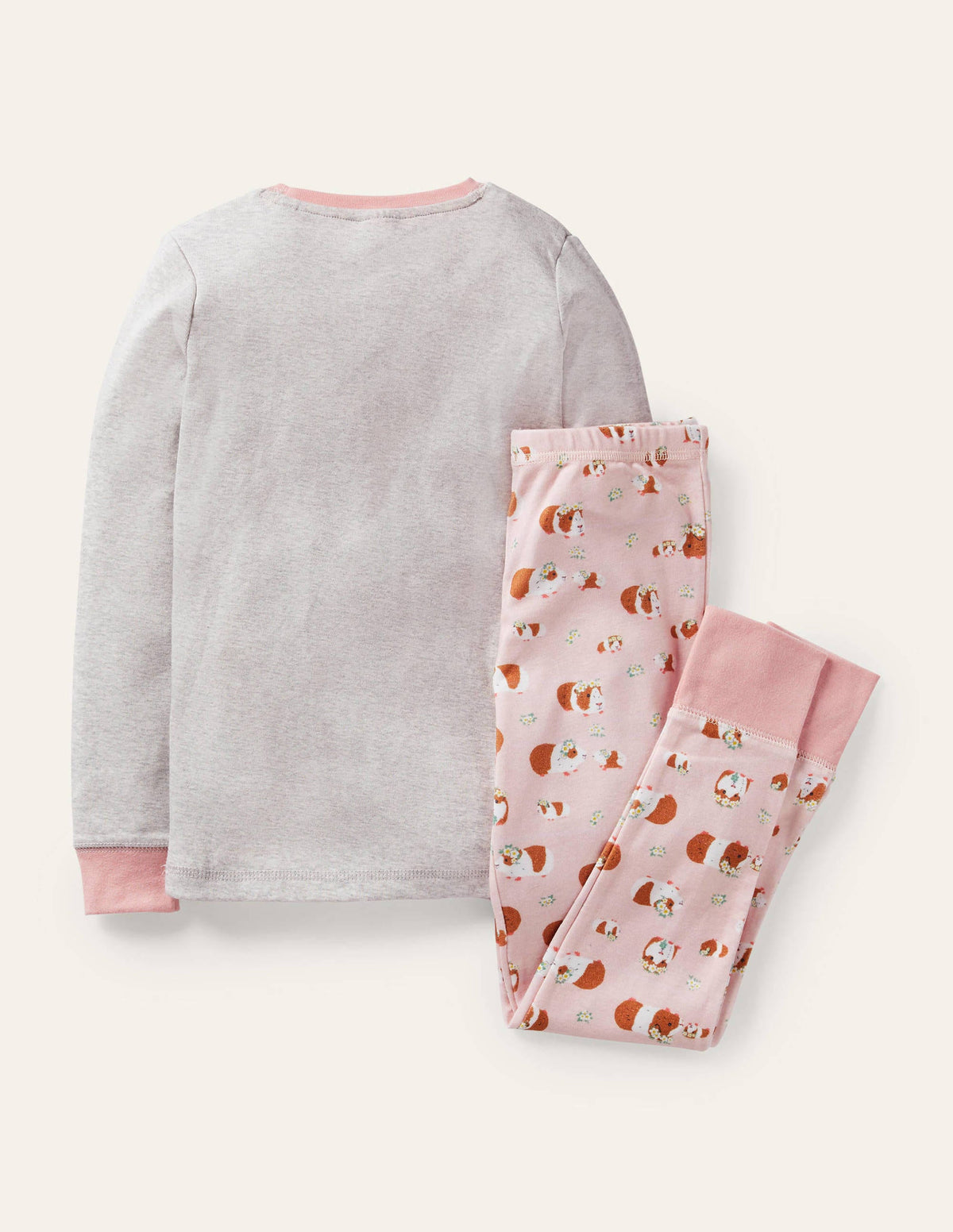Pyjama long douillet-Cochons d'Inde rose poudré-2