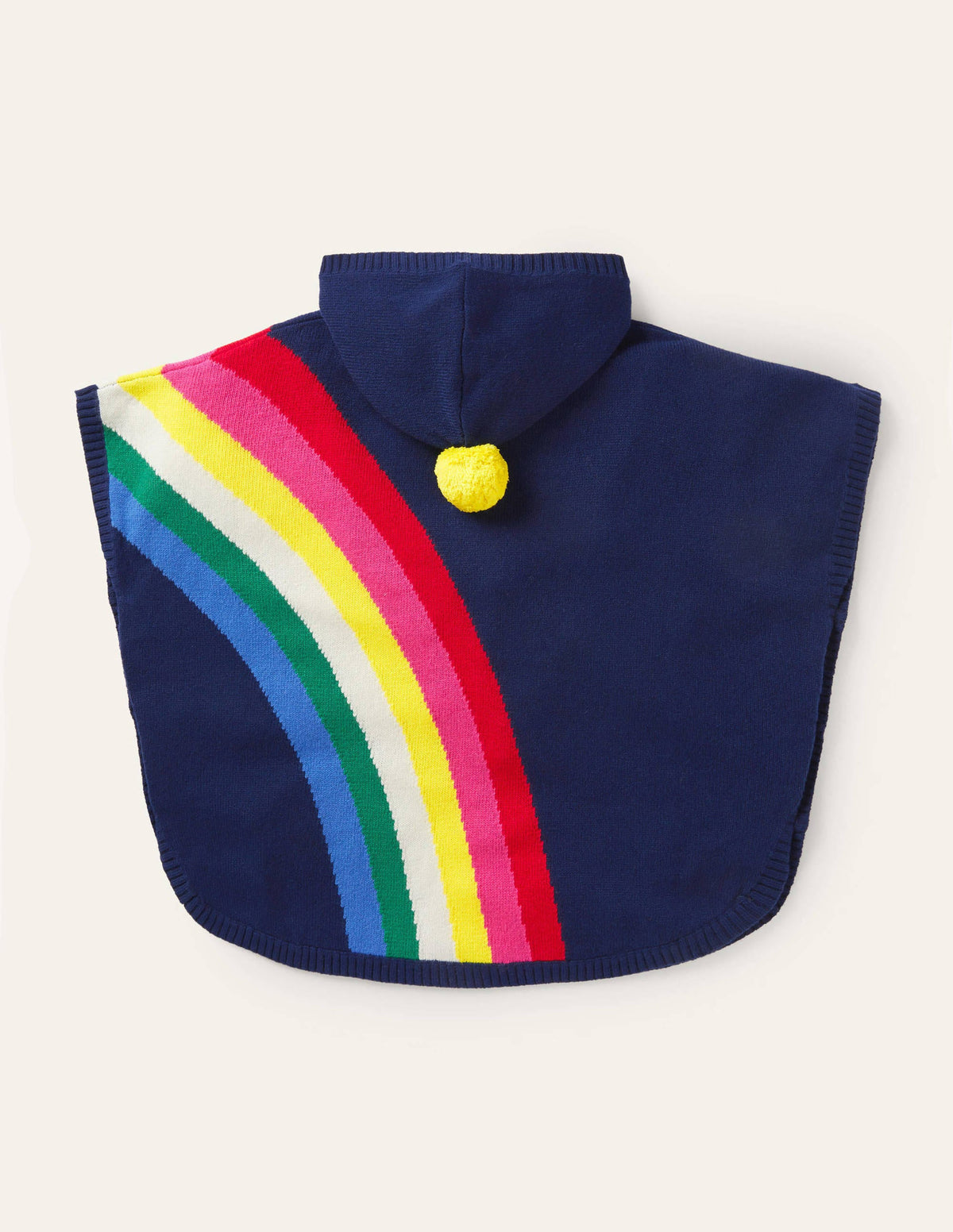 Gestrickter Pferd-Poncho-Segelblau, Regenbogen - Image 2