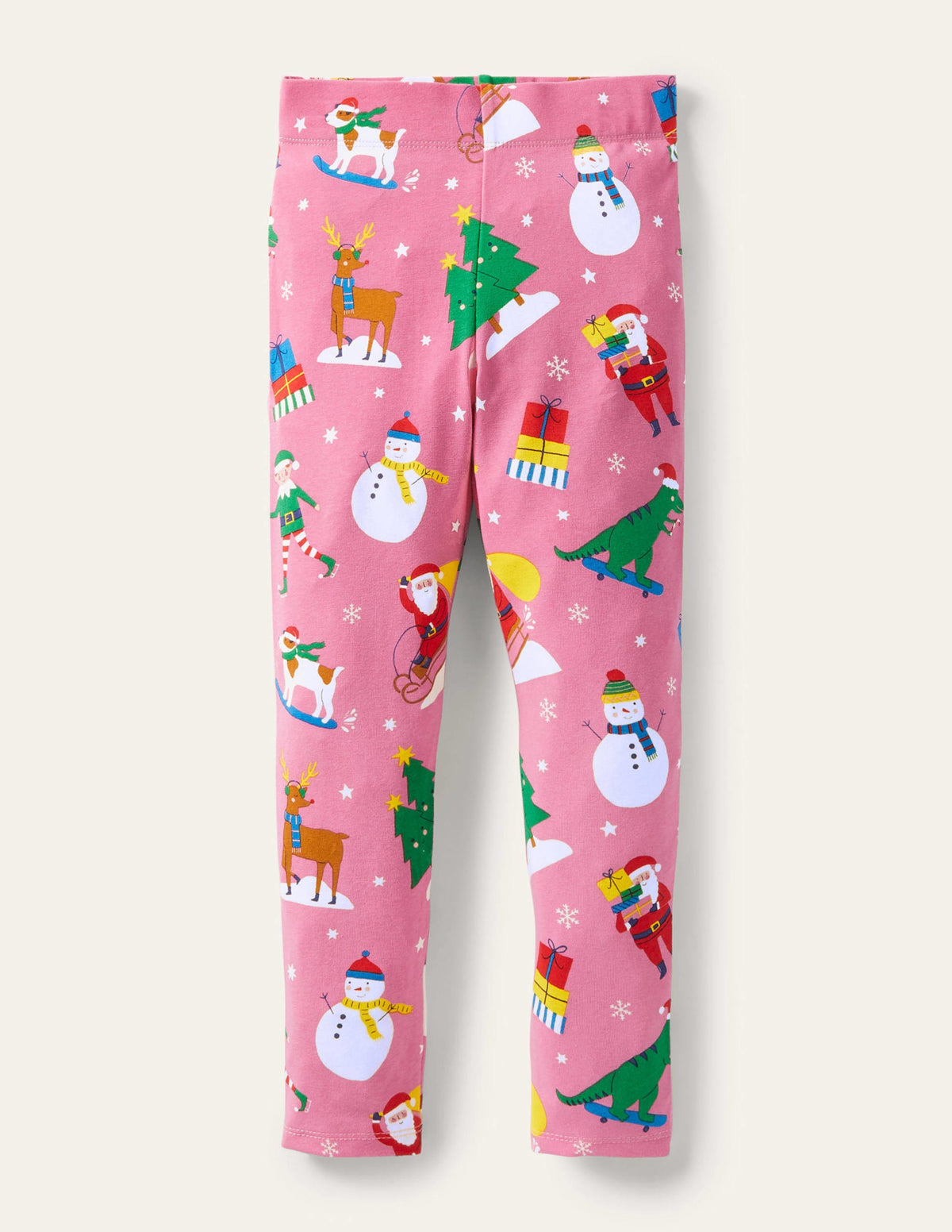 Fröhliche Leggings-Blütenrosa, Festliche Freunde-1