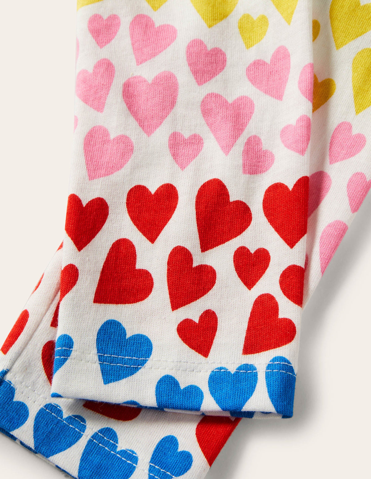 Fröhliche Leggings-Bunt/Regenbogen, Herzen - Image 3