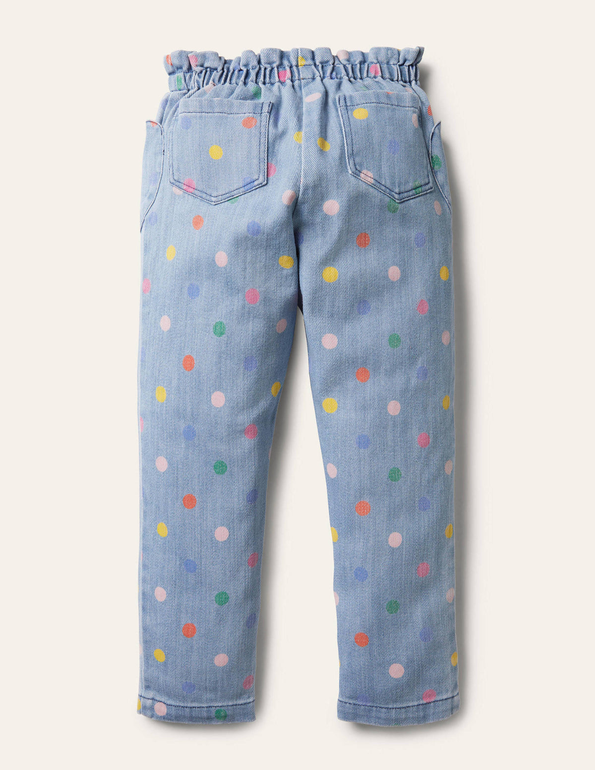 Hose zum Hineinschlüpfen-Faux-Uni, Bunte Tupfen-2