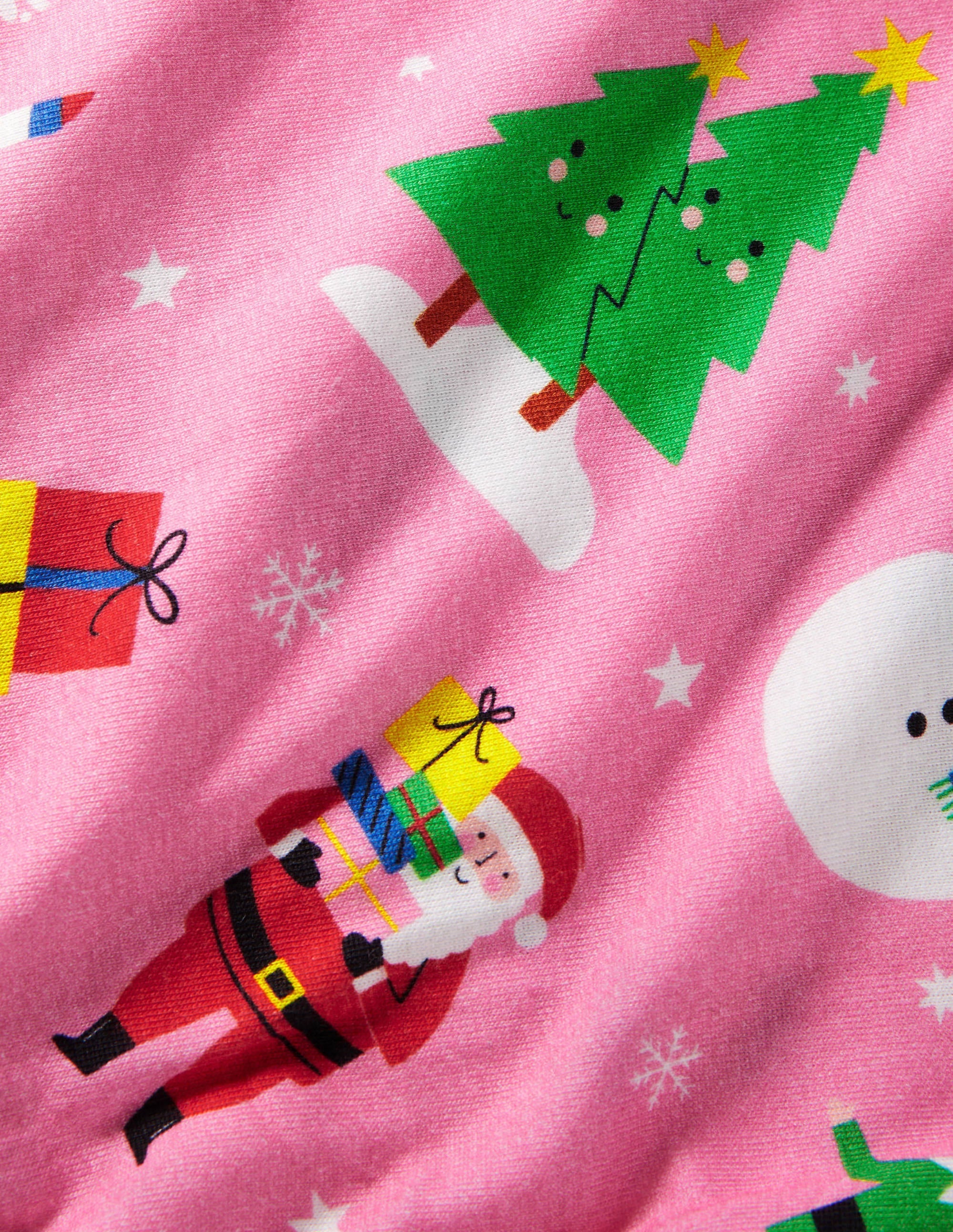 2 pyjamas douillets-Amis festifs rose/vert - Image 3
