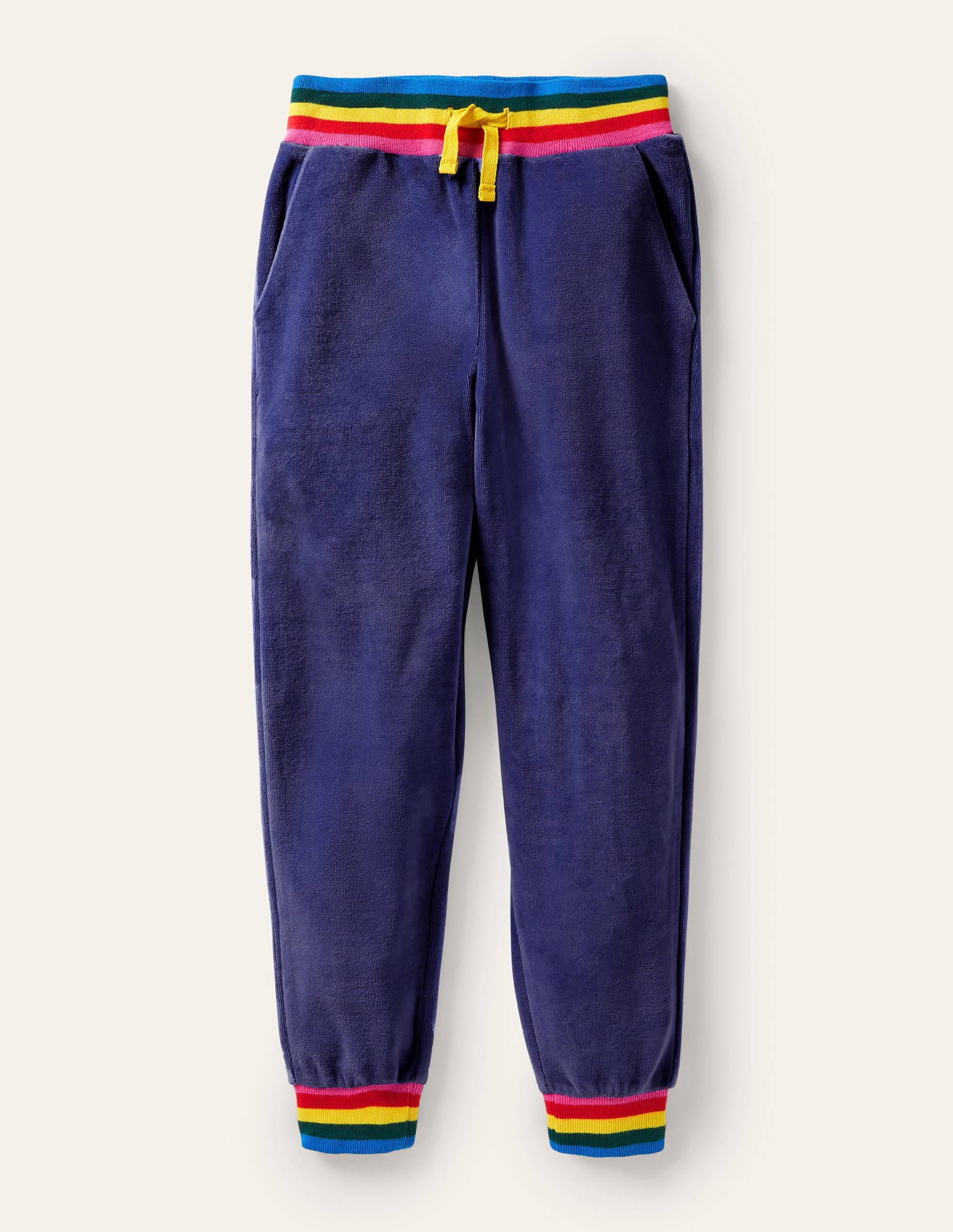 Jogginghose aus Velours-Segelblau - Image 1