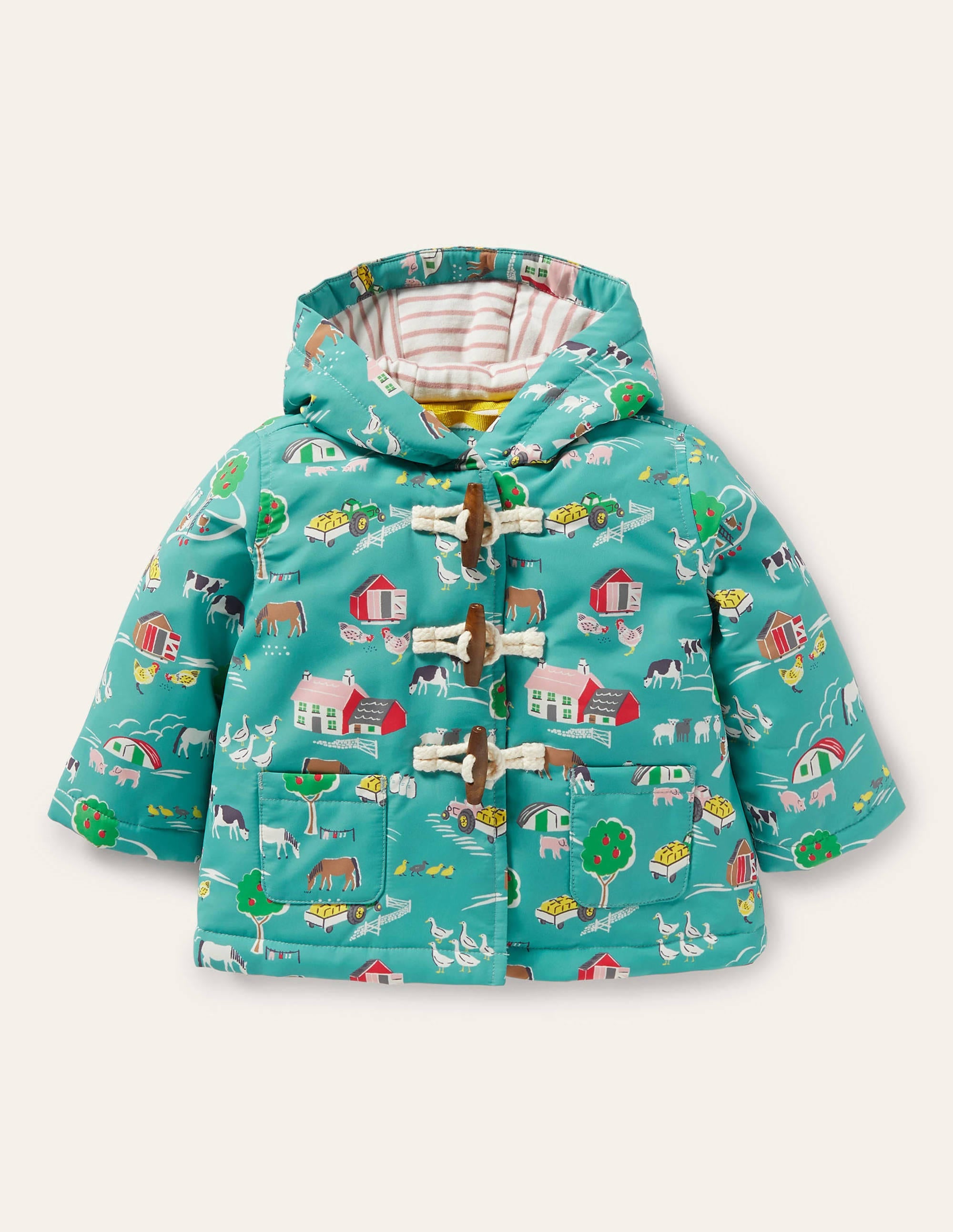 Wasserabweisende Jacke-Bachblau, Bauernhof - Image 1