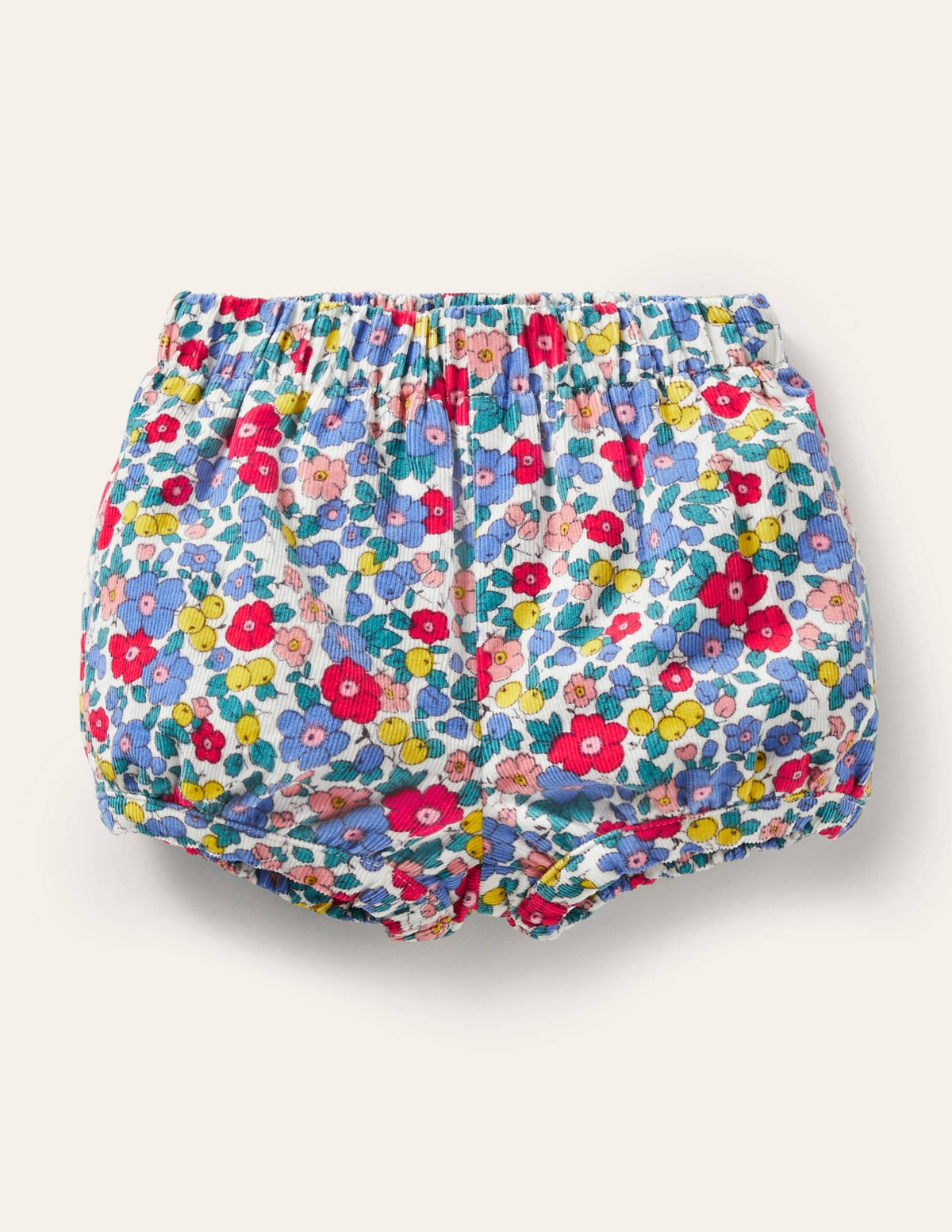 Gemusterte Cord-Pumpshorts-Bunt/Himmelblau, Apfelblüte-1