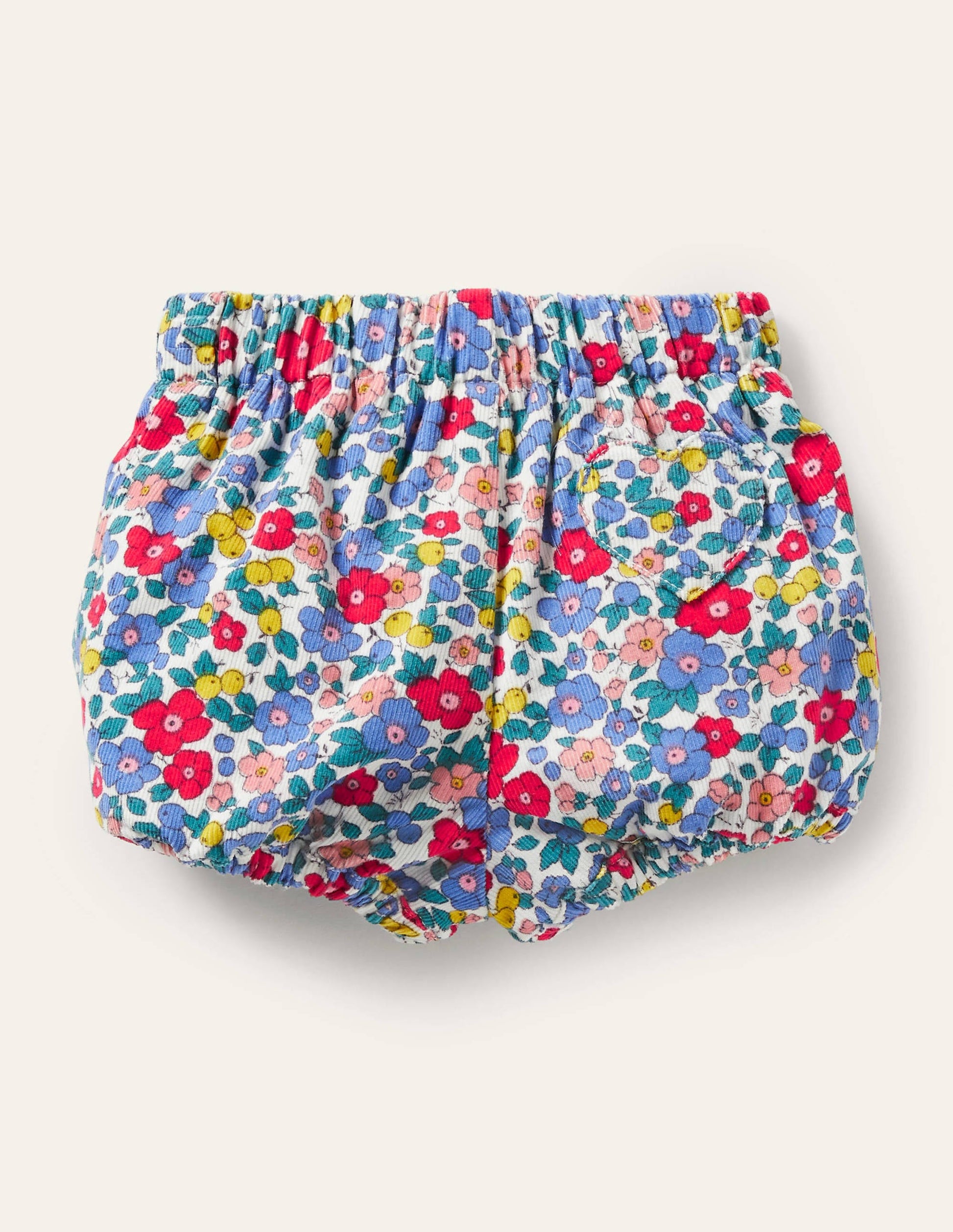 Gemusterte Cord-Pumpshorts-Bunt/Himmelblau, Apfelblüte-2