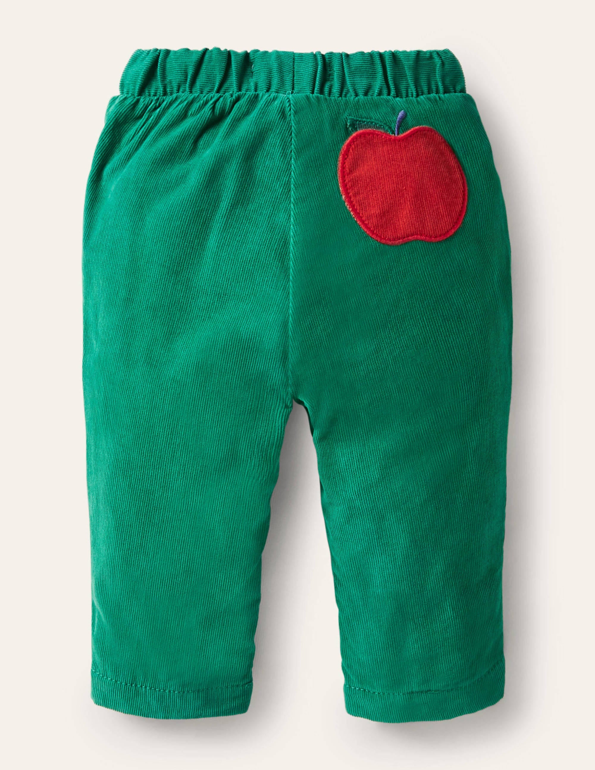 Cordhose mit Jerseyfutter-Schottengrün - Image 2