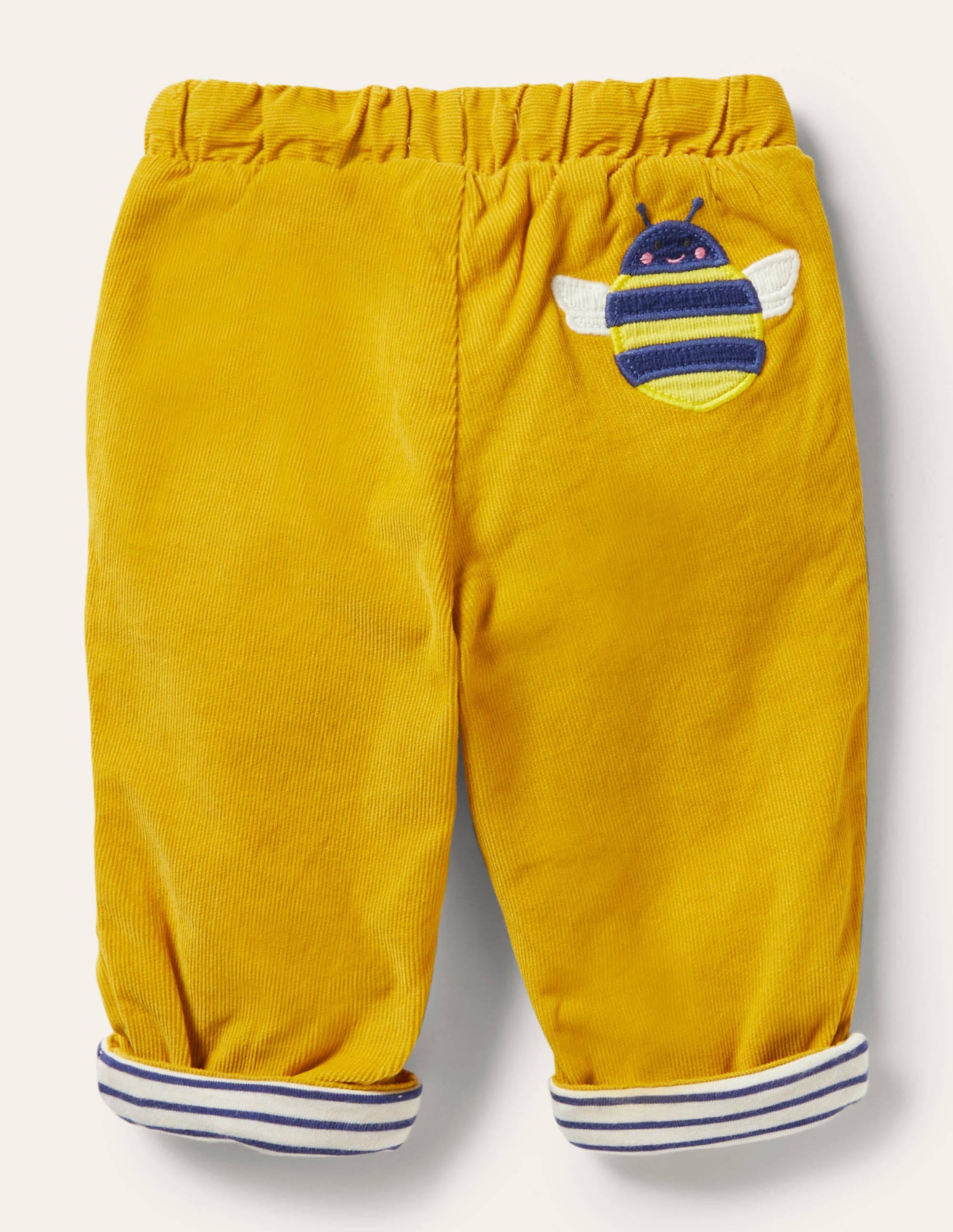 Cordhose mit Jerseyfutter-Honiggelb - Image 2