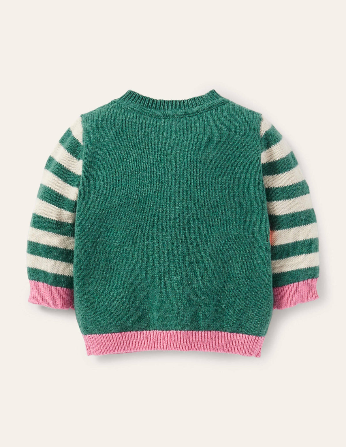 Cardigan mit Tiermotiv-Naturweiß/Sardiniengrün, Eichhörnchen - Image 2