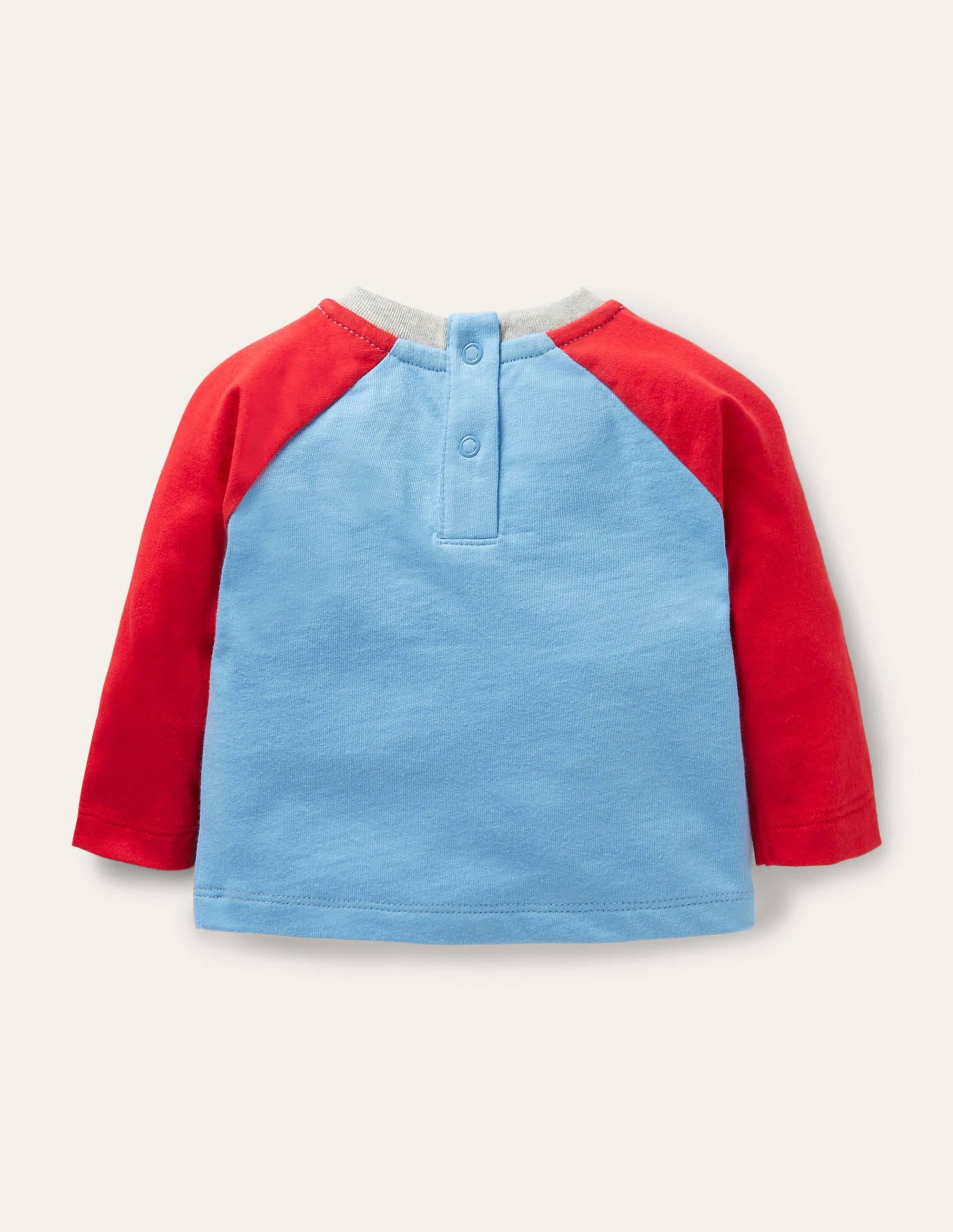 Raglan-T-Shirt mit Aufklappmotiv-Surfbrett-Blau, Traktor - Image 2