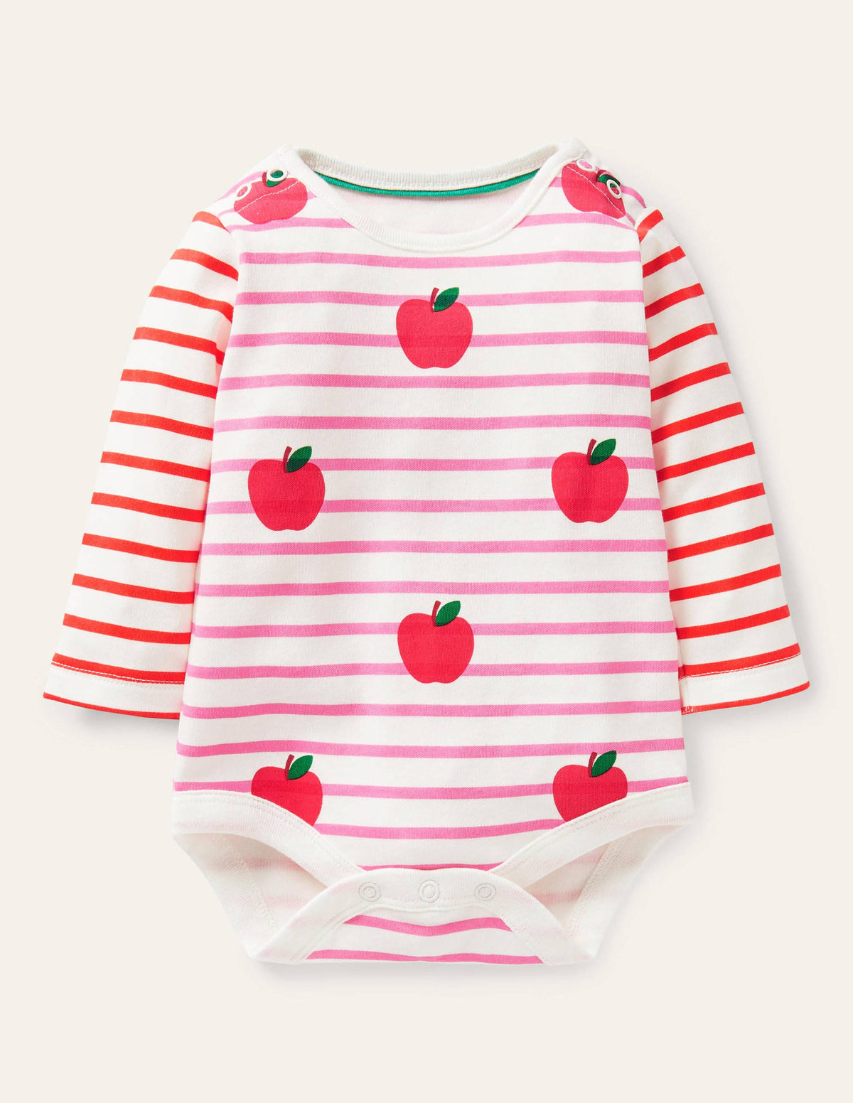 Breton-Body-Naturweiß/Blütenrosa, Äpfel - Image 1