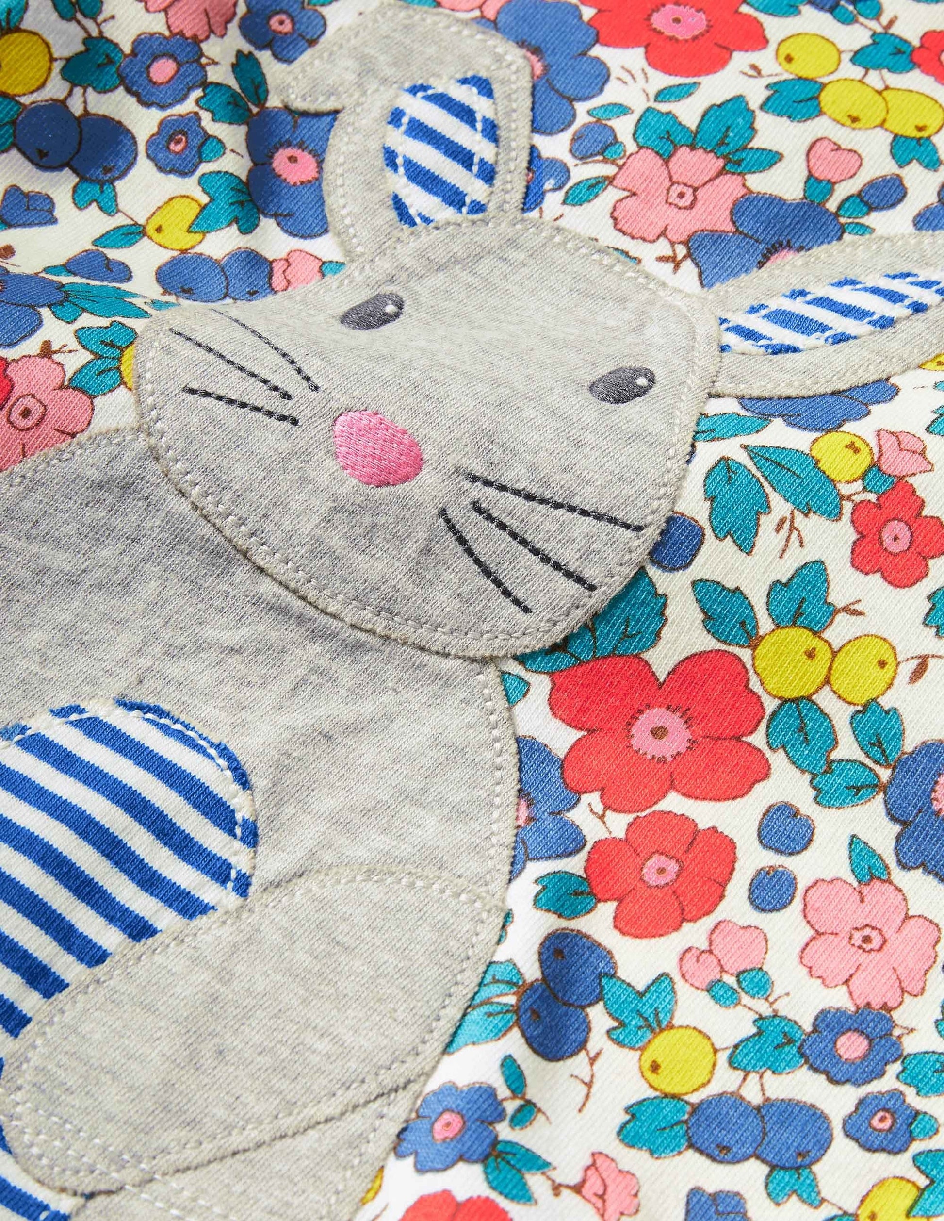 Bunny Appliqué Play Set-Multi Apple Blossom Floral-3