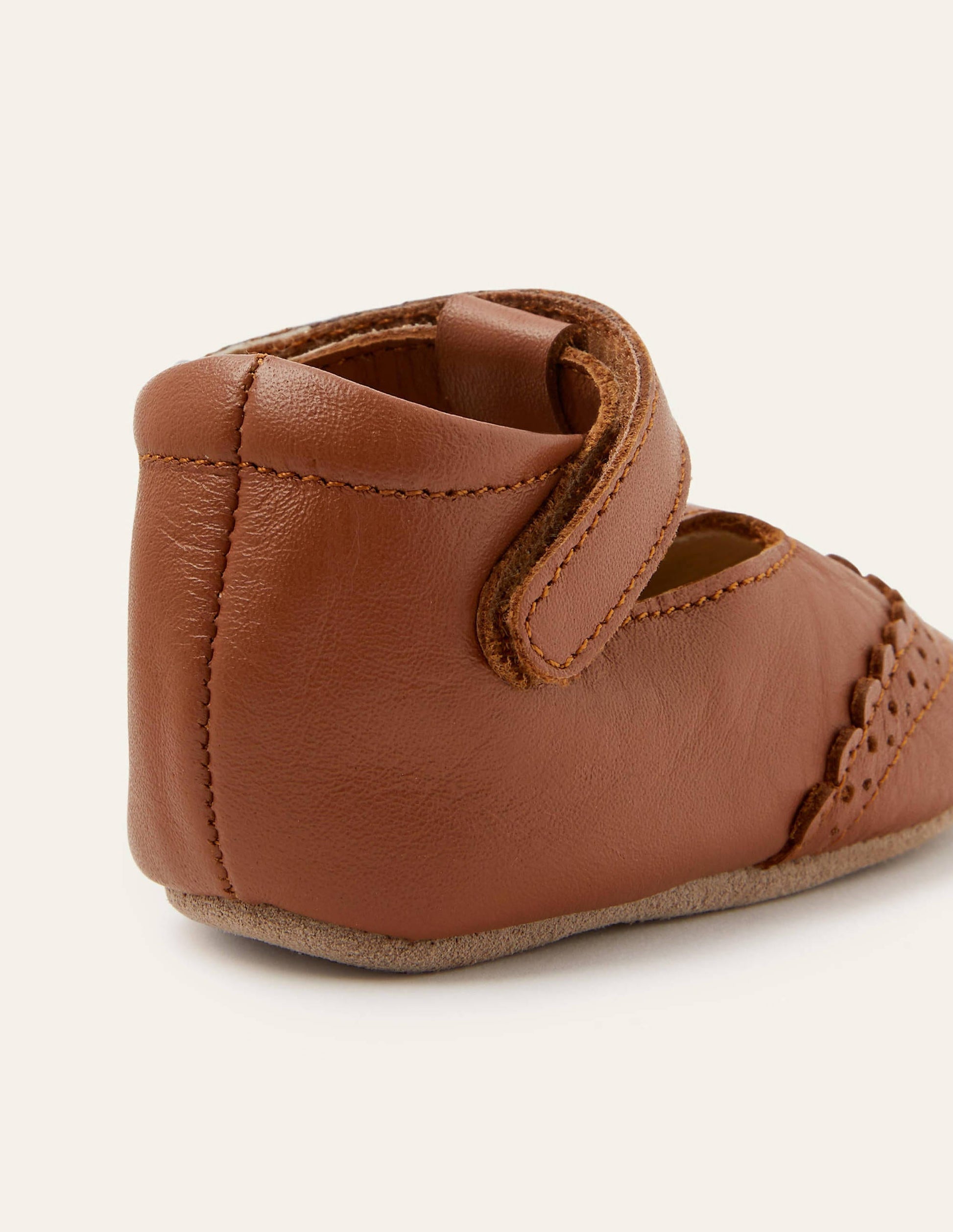 Babyschuhe aus Leder-Hellbraun-2