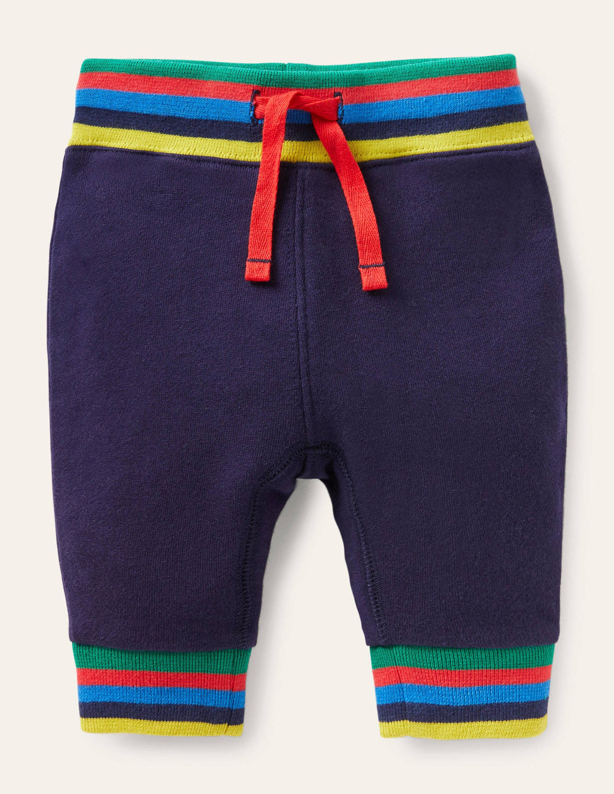 Gerippte Jerseyhose mit Regenbogenstreifen-Segelblau - Image 1